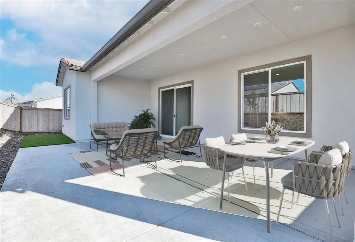 Covered Patio Virtually Staged