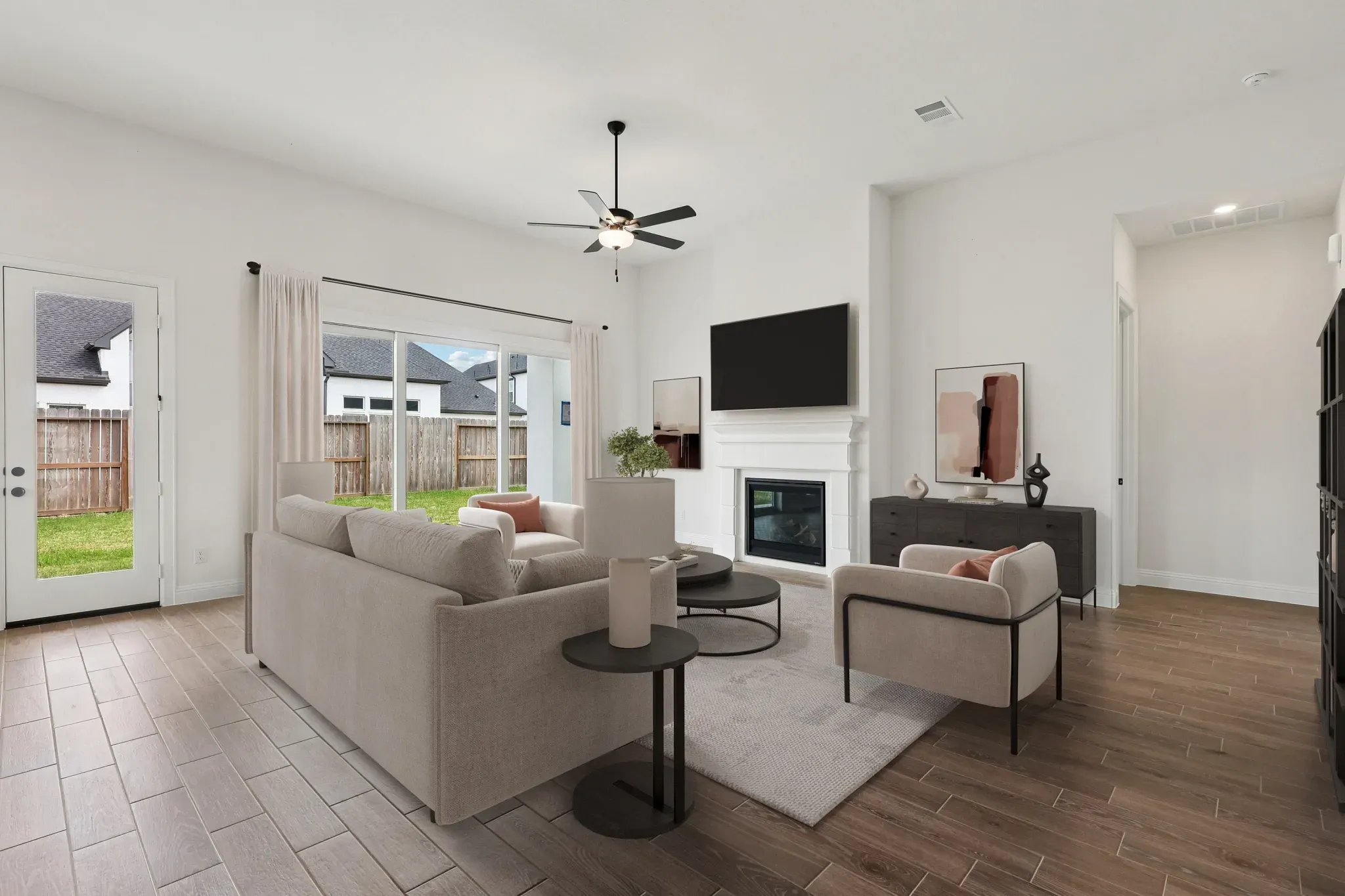 Homesite 6202 Great Room - Staged