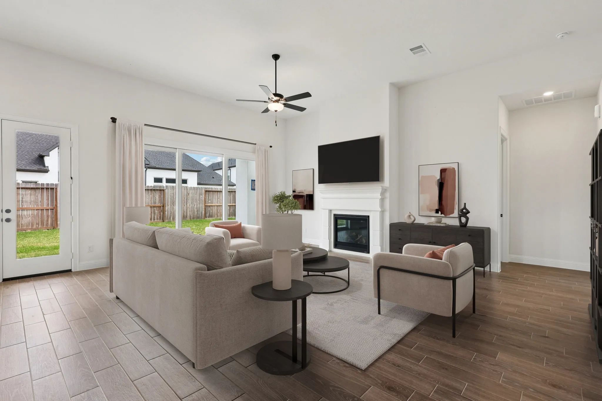 Homesite 6202 Great Room - Staged