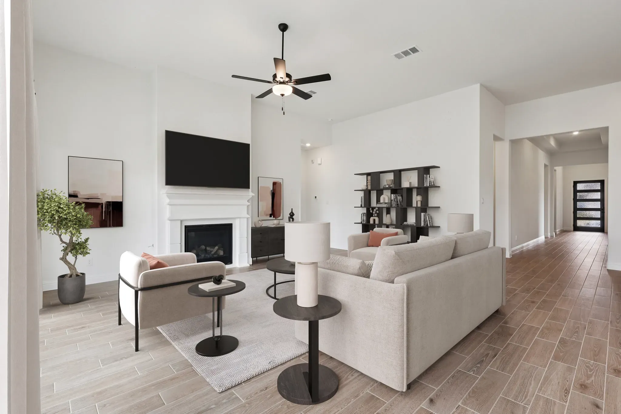 Homesite 6202 Great Room - Staged