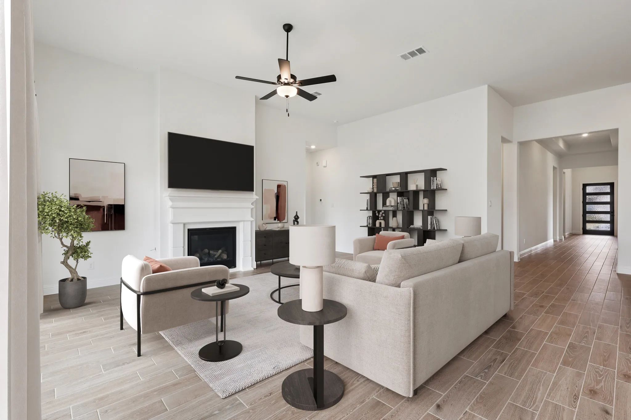 Homesite 6202 Great Room - Staged