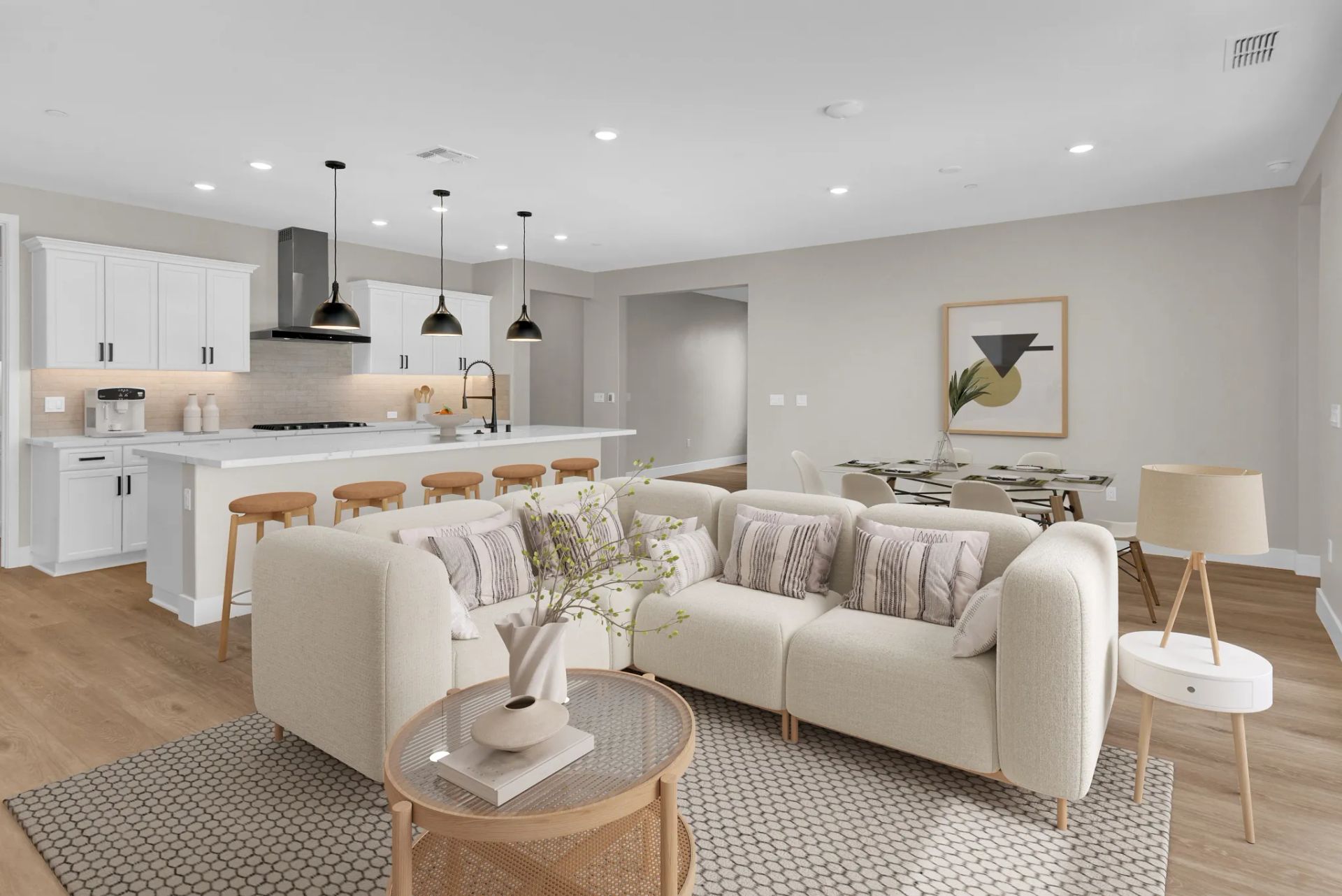 Connect II Virtually staged Great Room