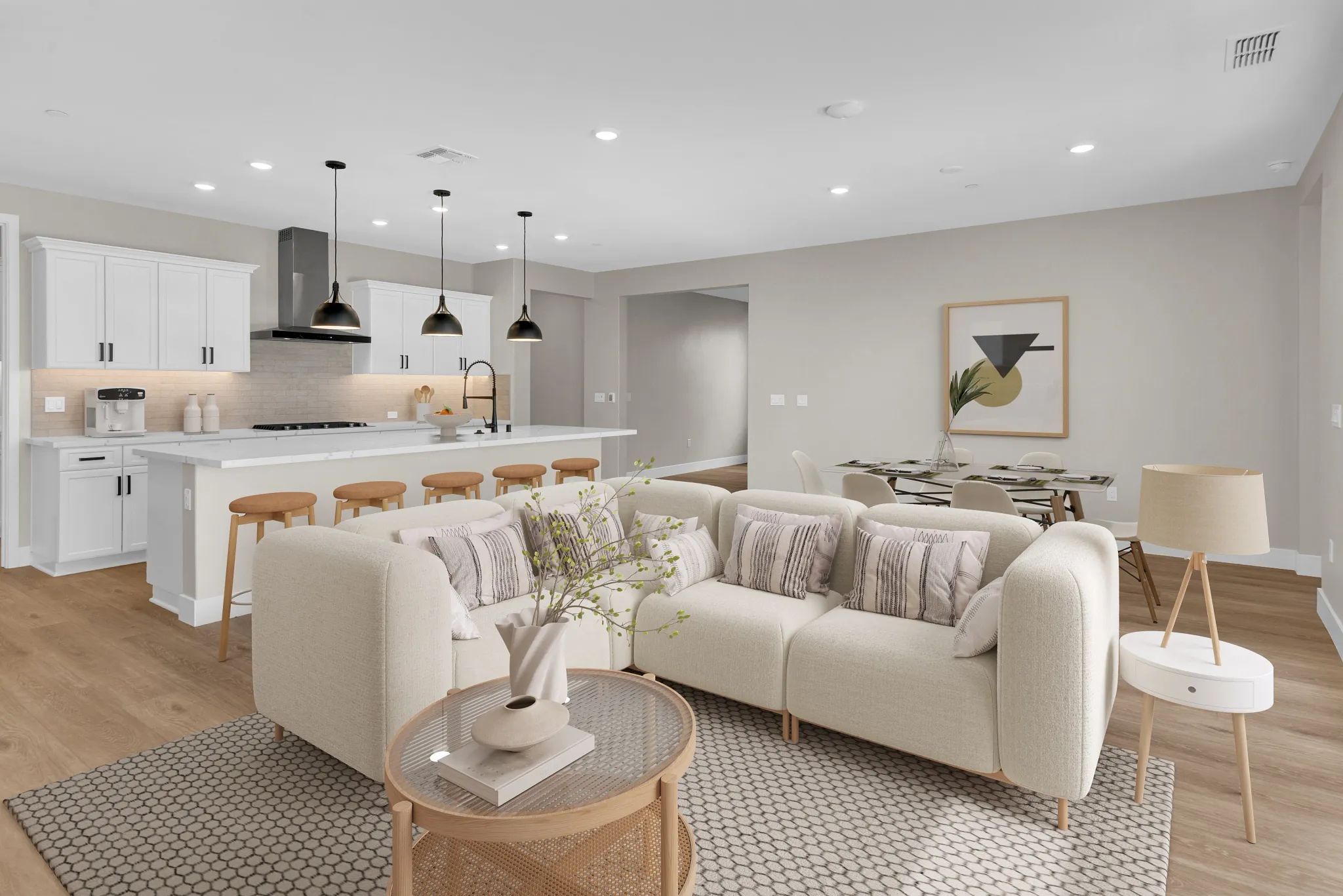 Connect II Virtually staged Great Room