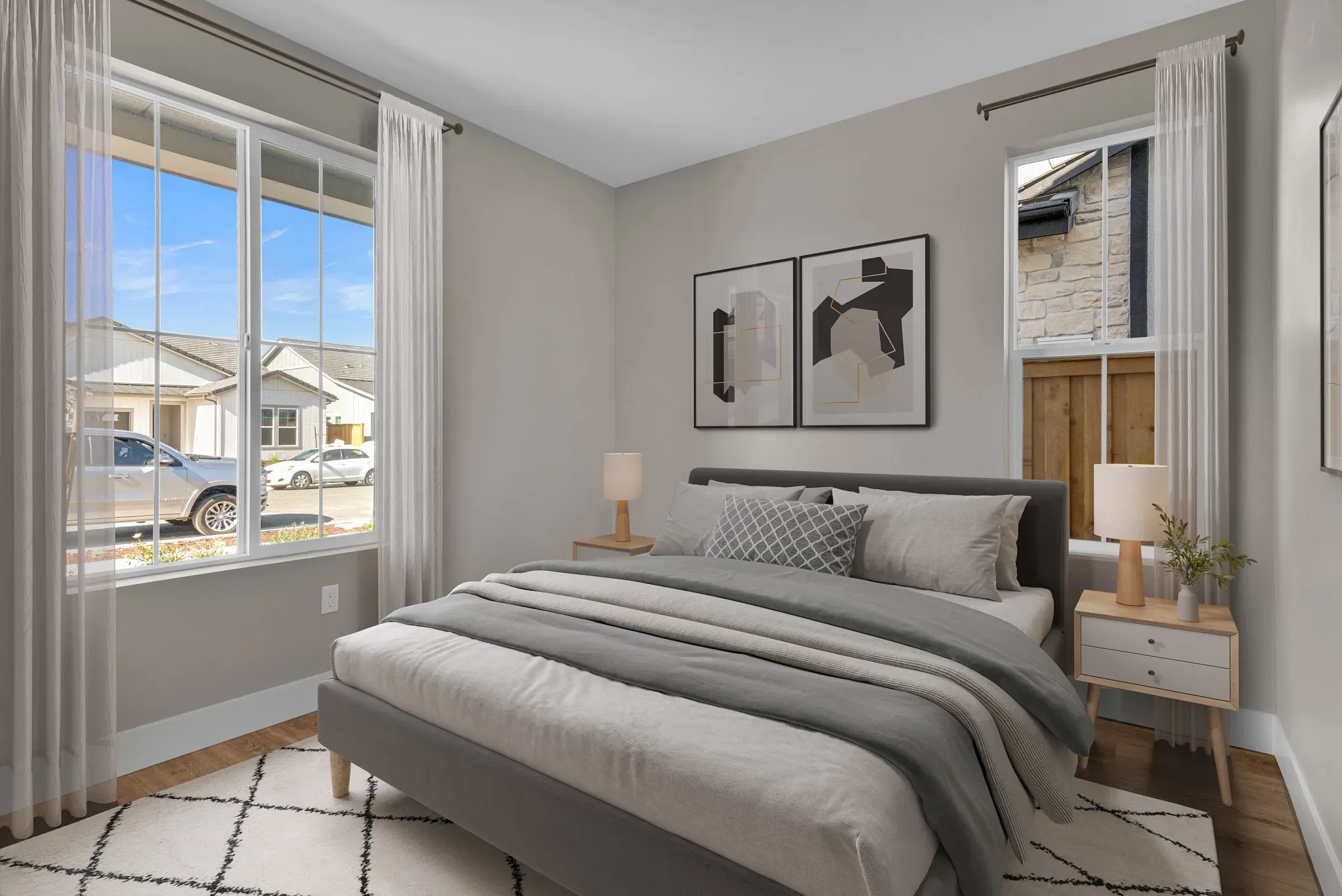 Connect II Virtually Staged Guest Bed