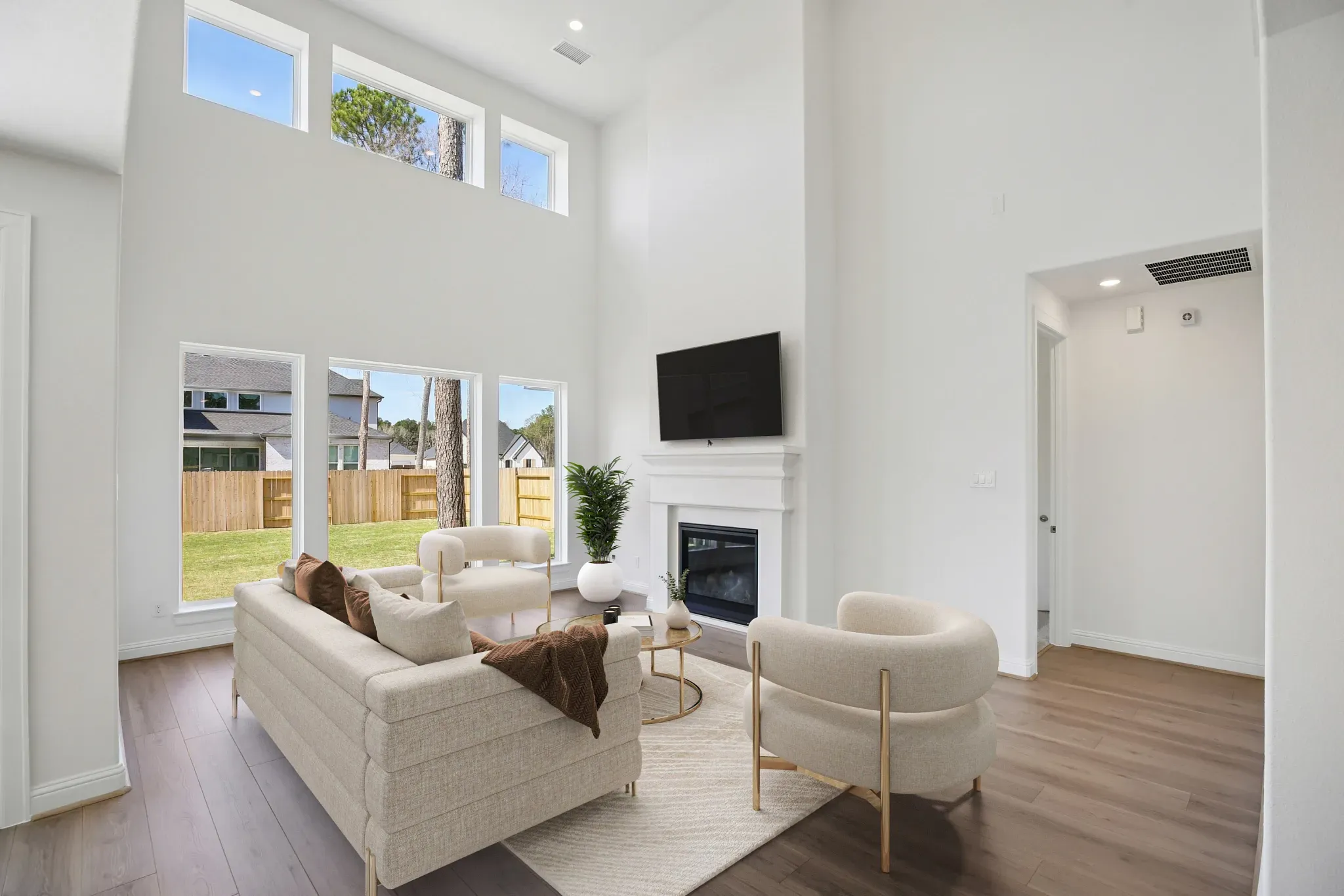 Plan 4059 Great Room - Staged