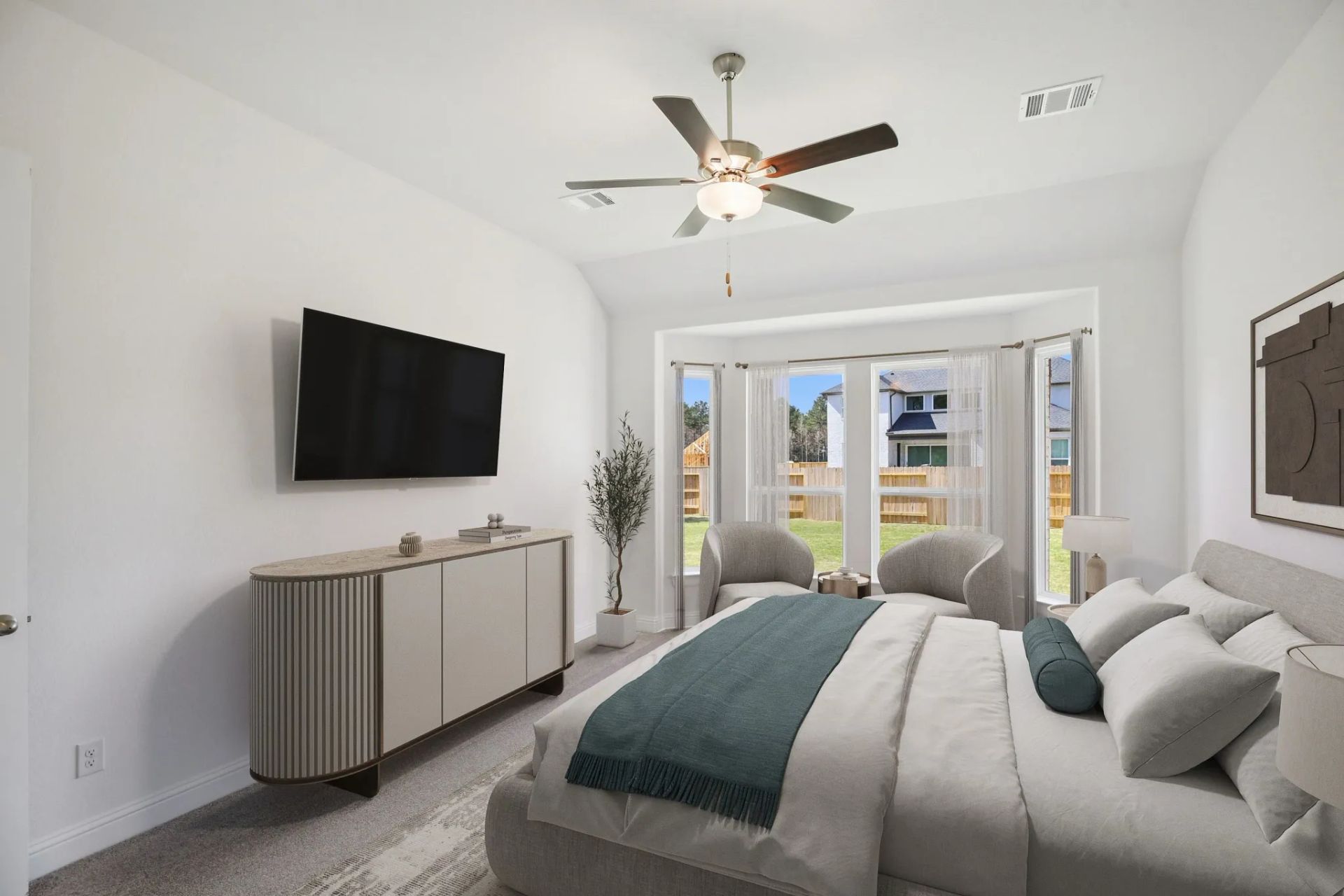 Plan 4059 Primary Bed - Staged