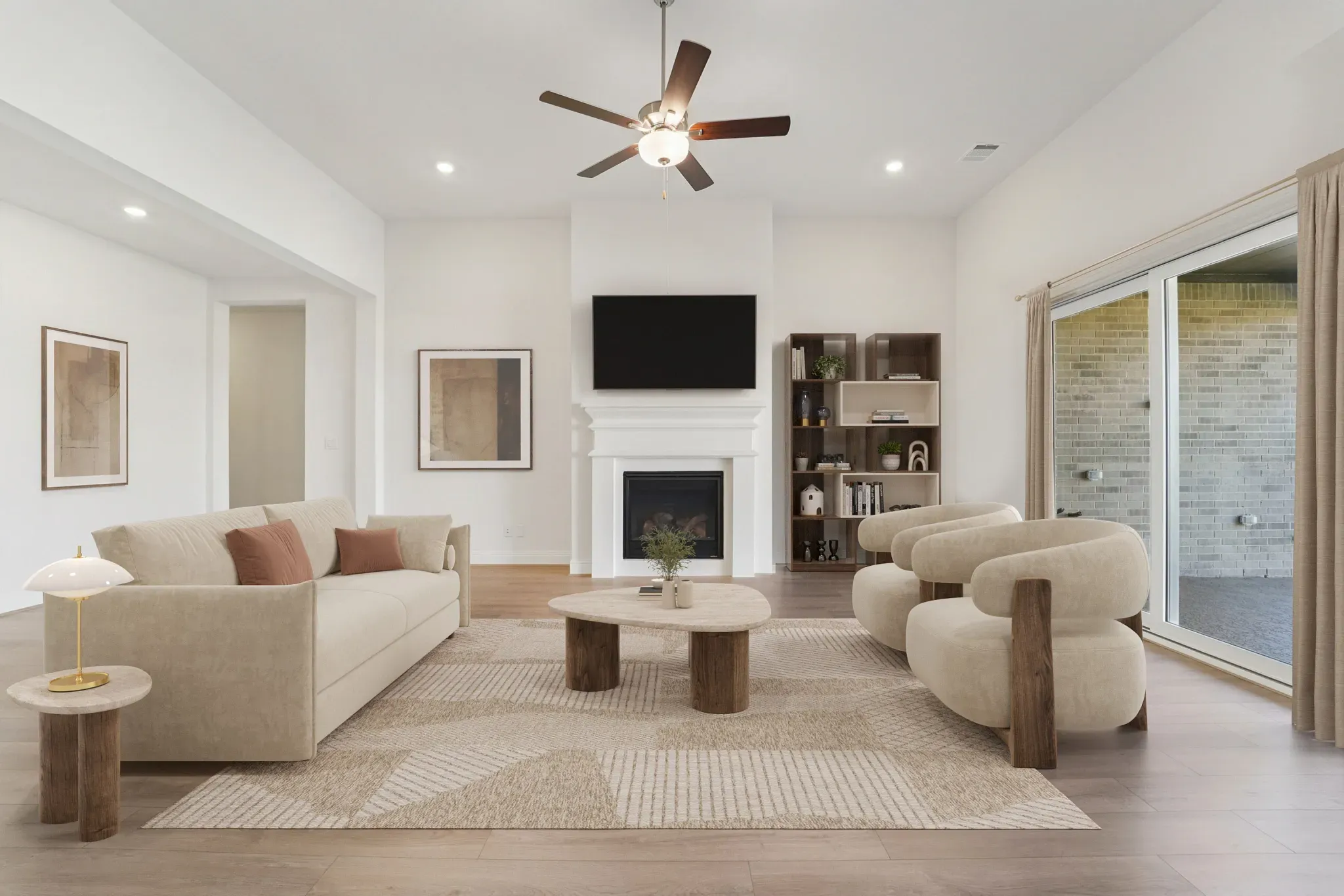 Plan 6010 Great Room - Staged