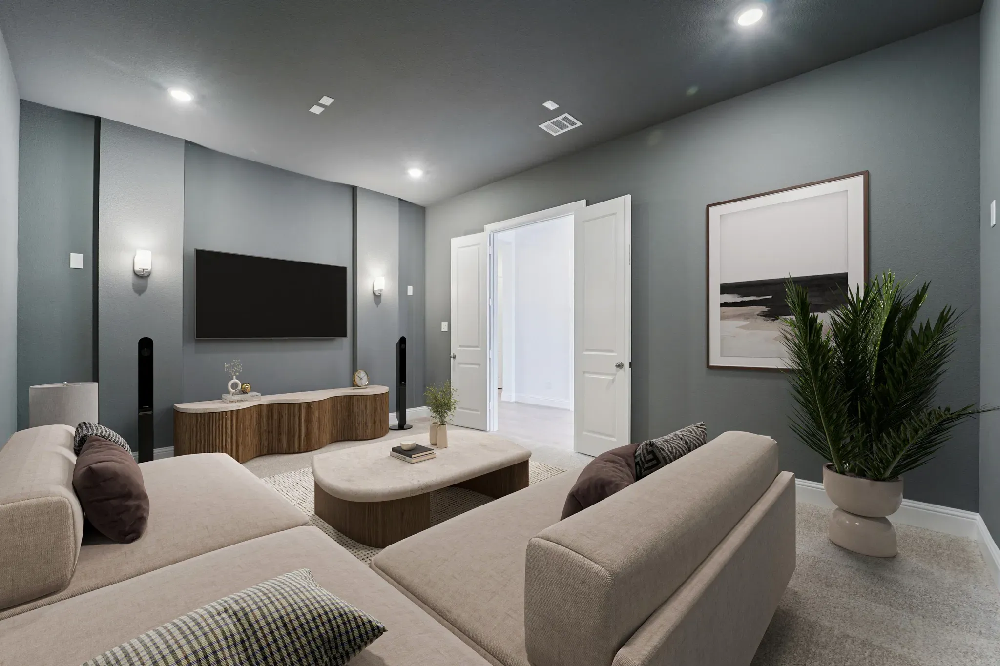 Plan 6010 Media Room - Staged