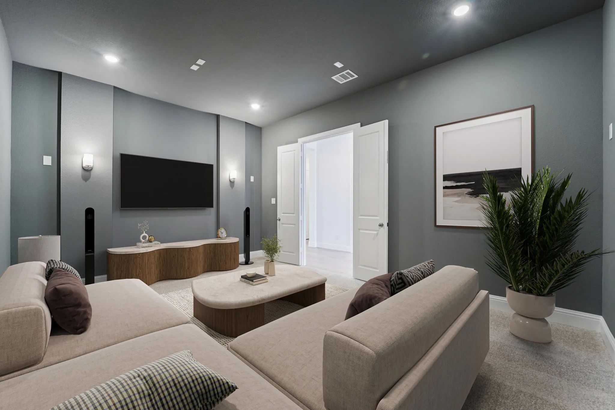 Plan 6010 Media Room - Staged