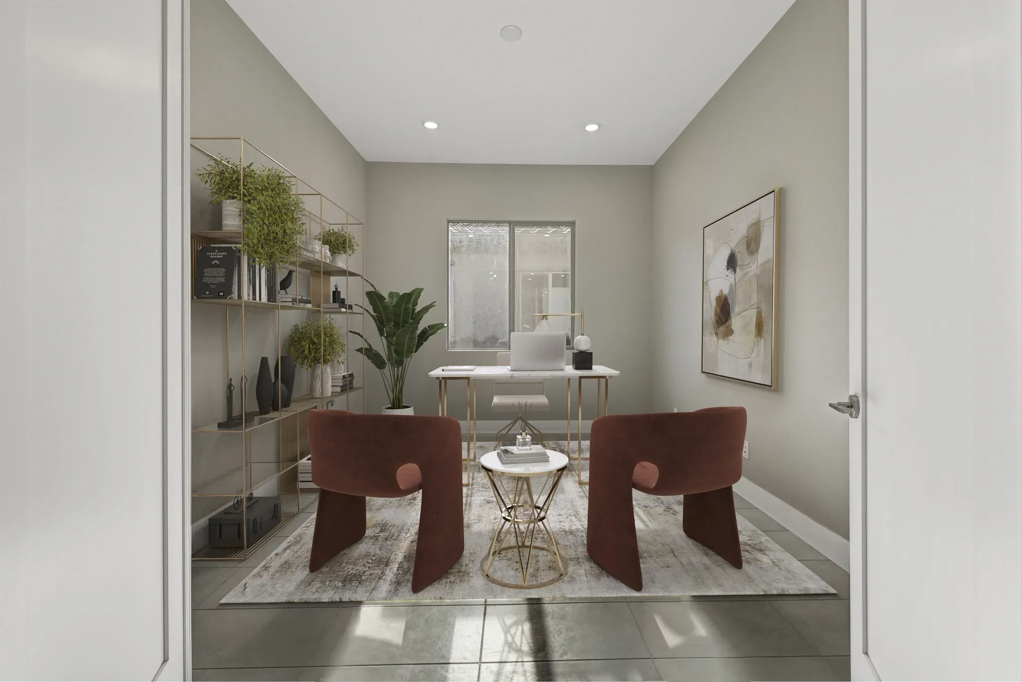 Virtually Staged Ridgecrest Savona Office
