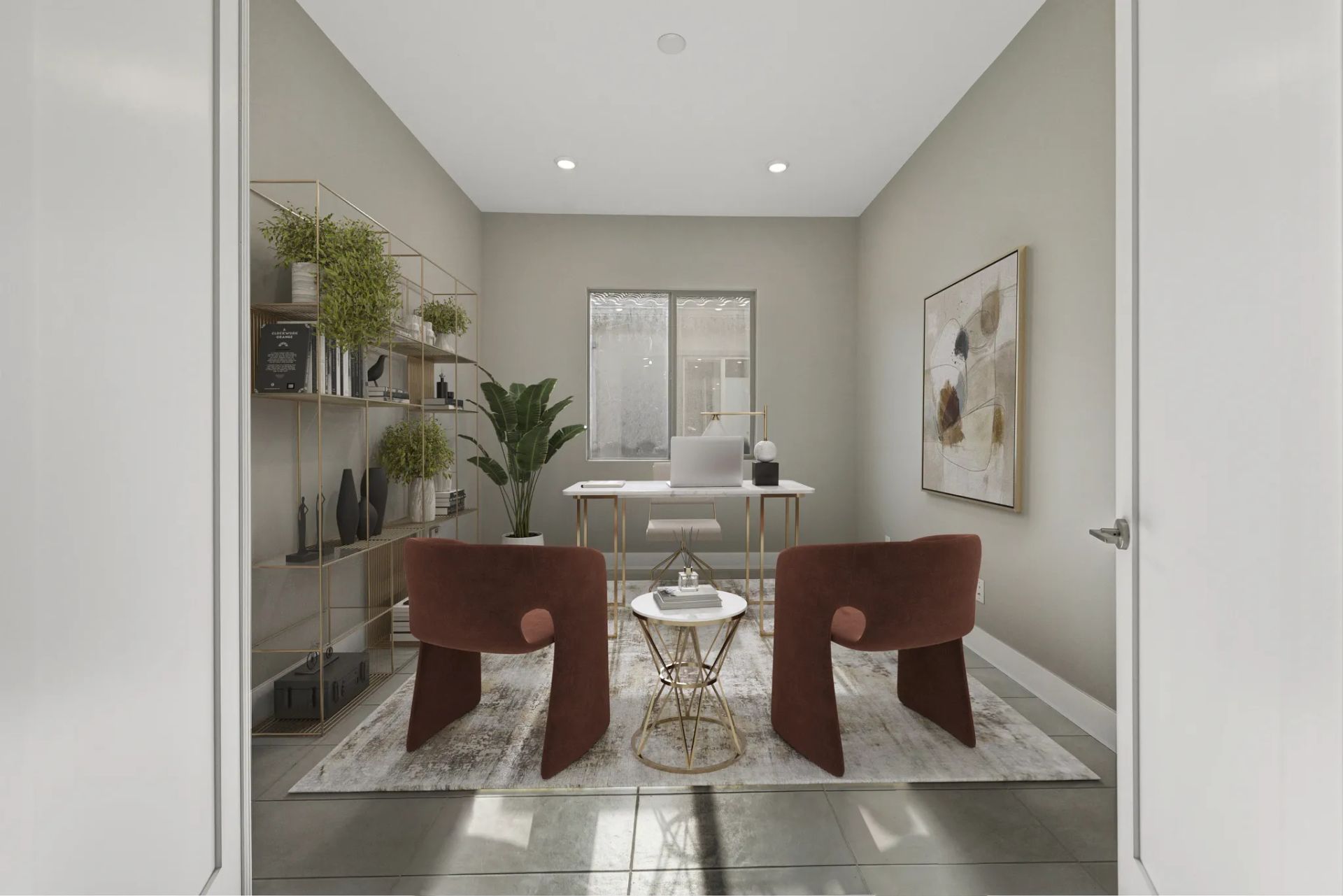 Virtually Staged Ridgecrest Savona Office