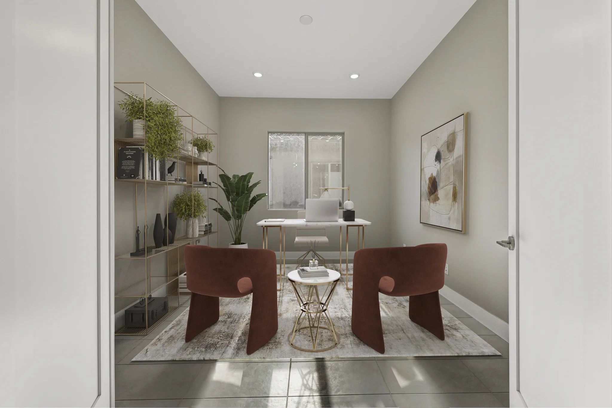 Virtually Staged Ridgecrest Savona Office