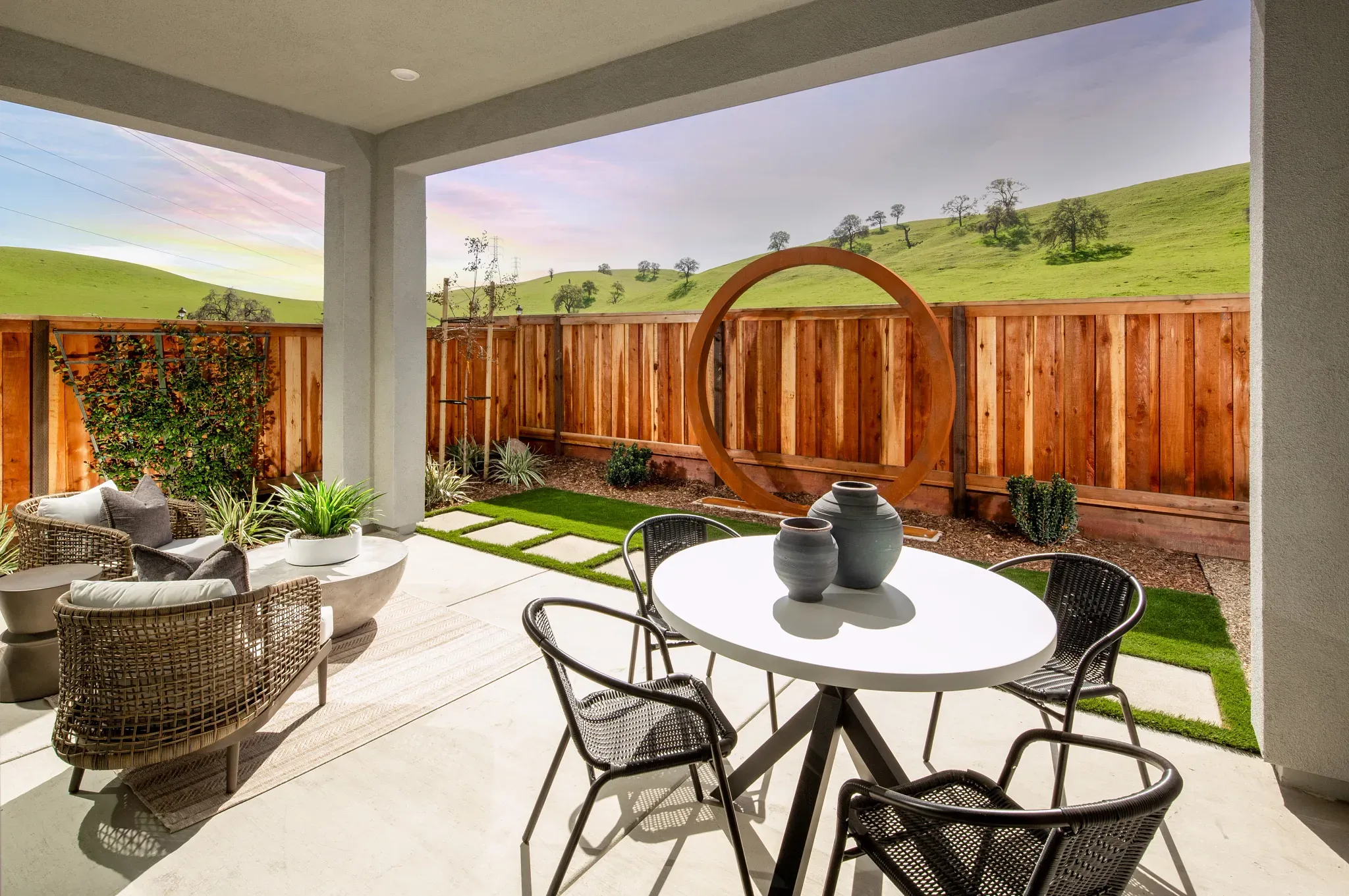 The Meadows Plan 1 Model Backyard