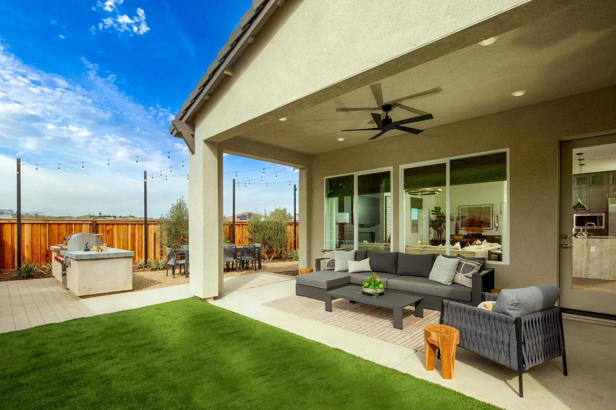 The Meadows Plan 3 Model Backyard