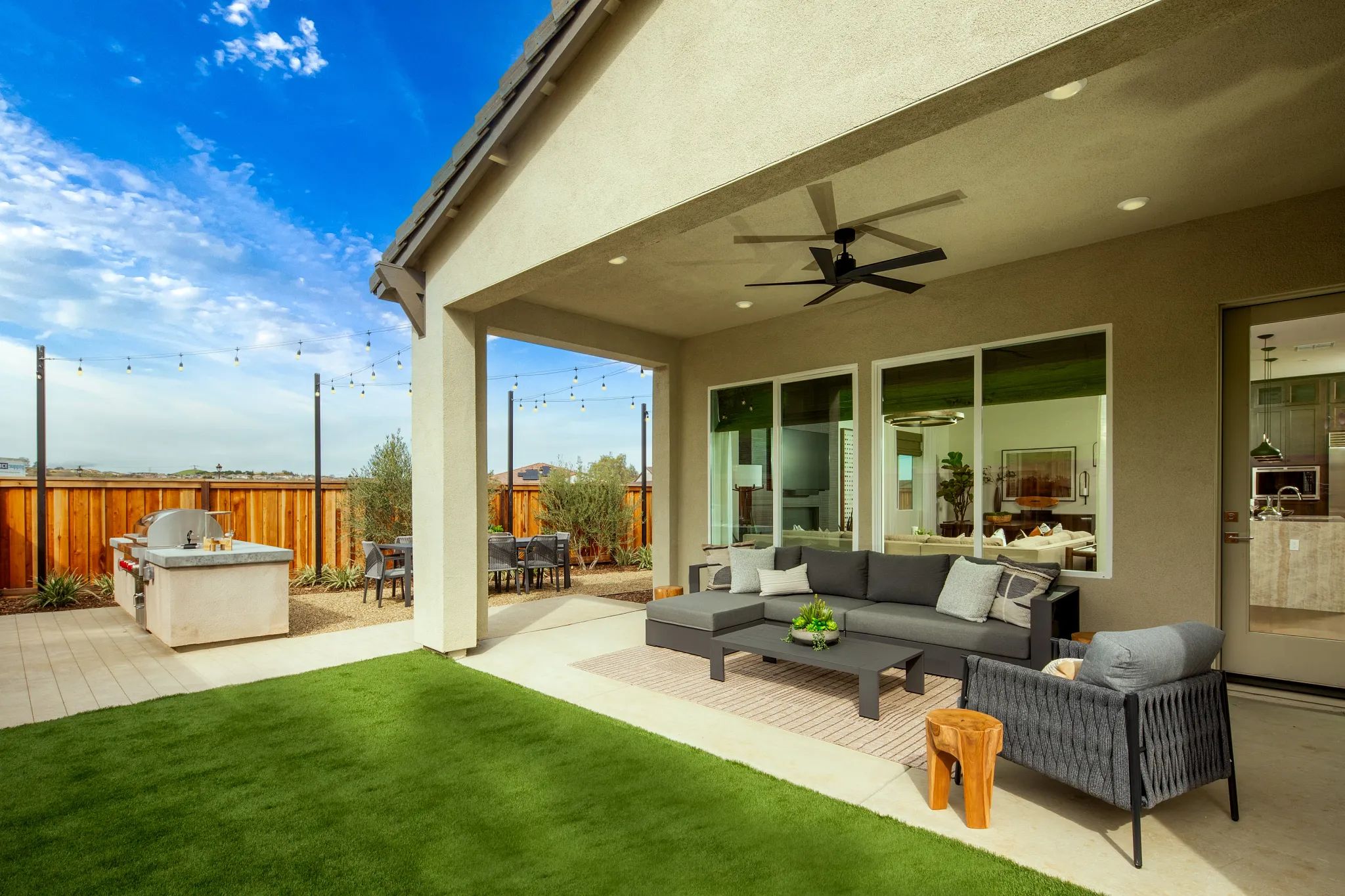 The Meadows Plan 3 Model Backyard