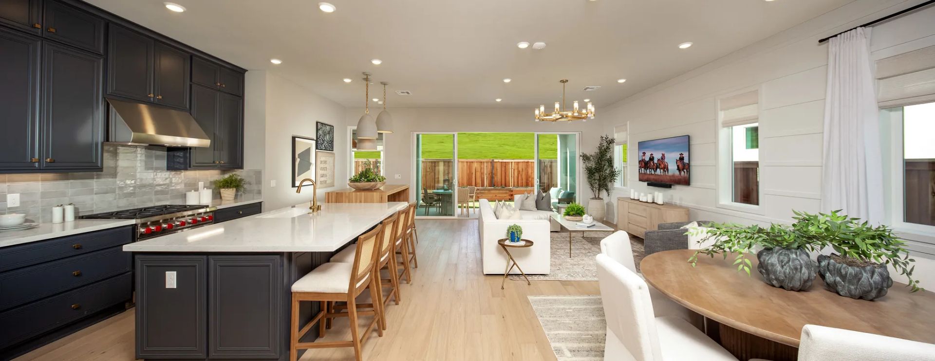 The Meadows Plan 4 Model Kitchen & Great Room