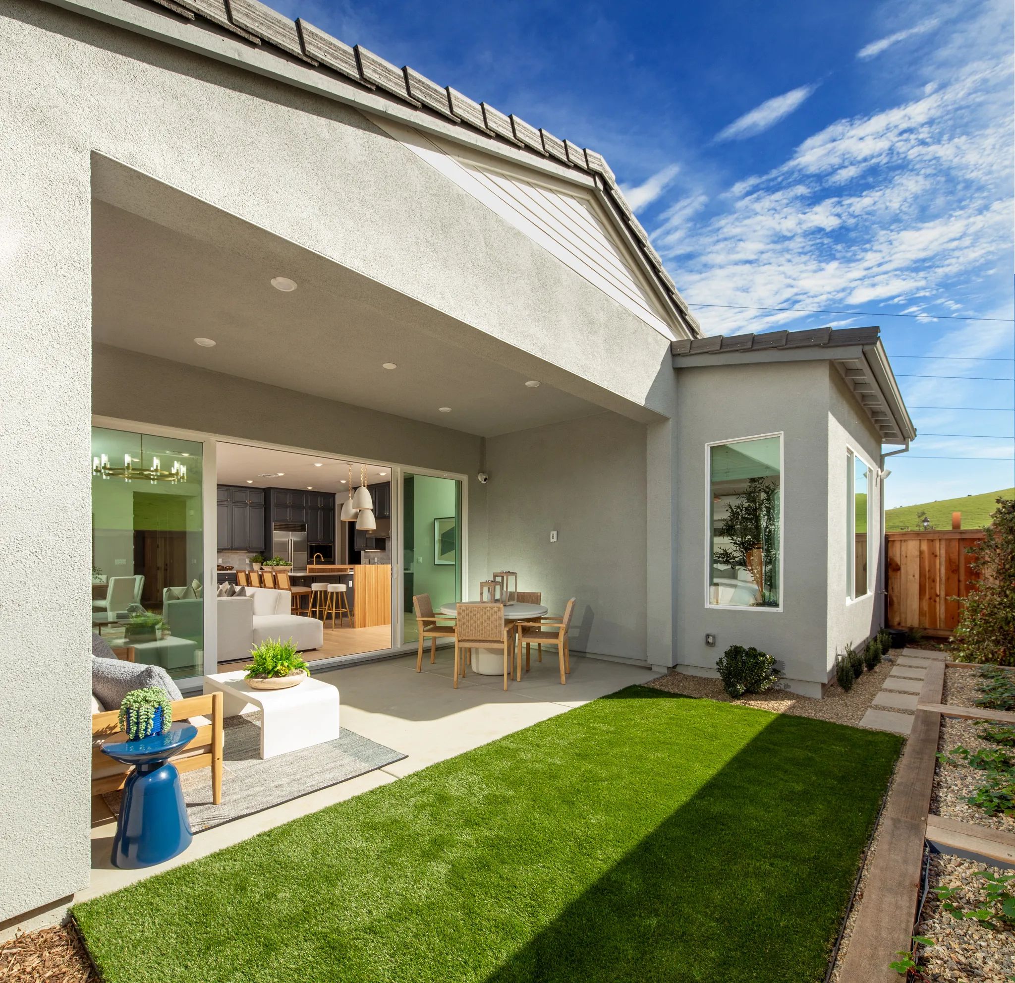 The Meadows Plan 4 Model Backyard