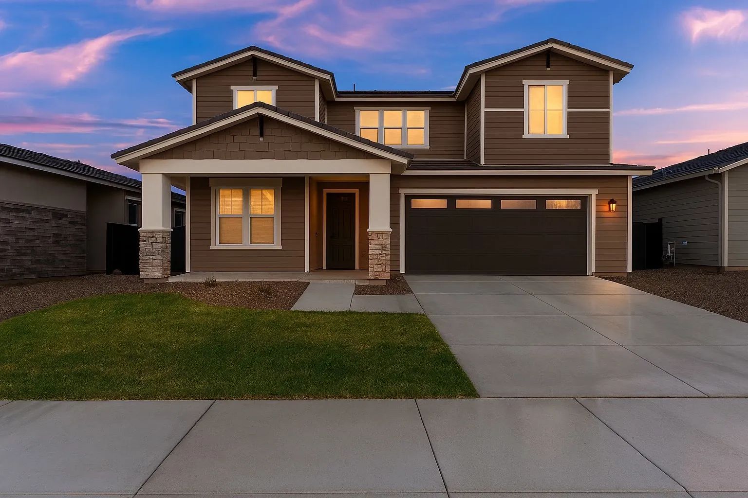 Concord Front Exterior Dusk