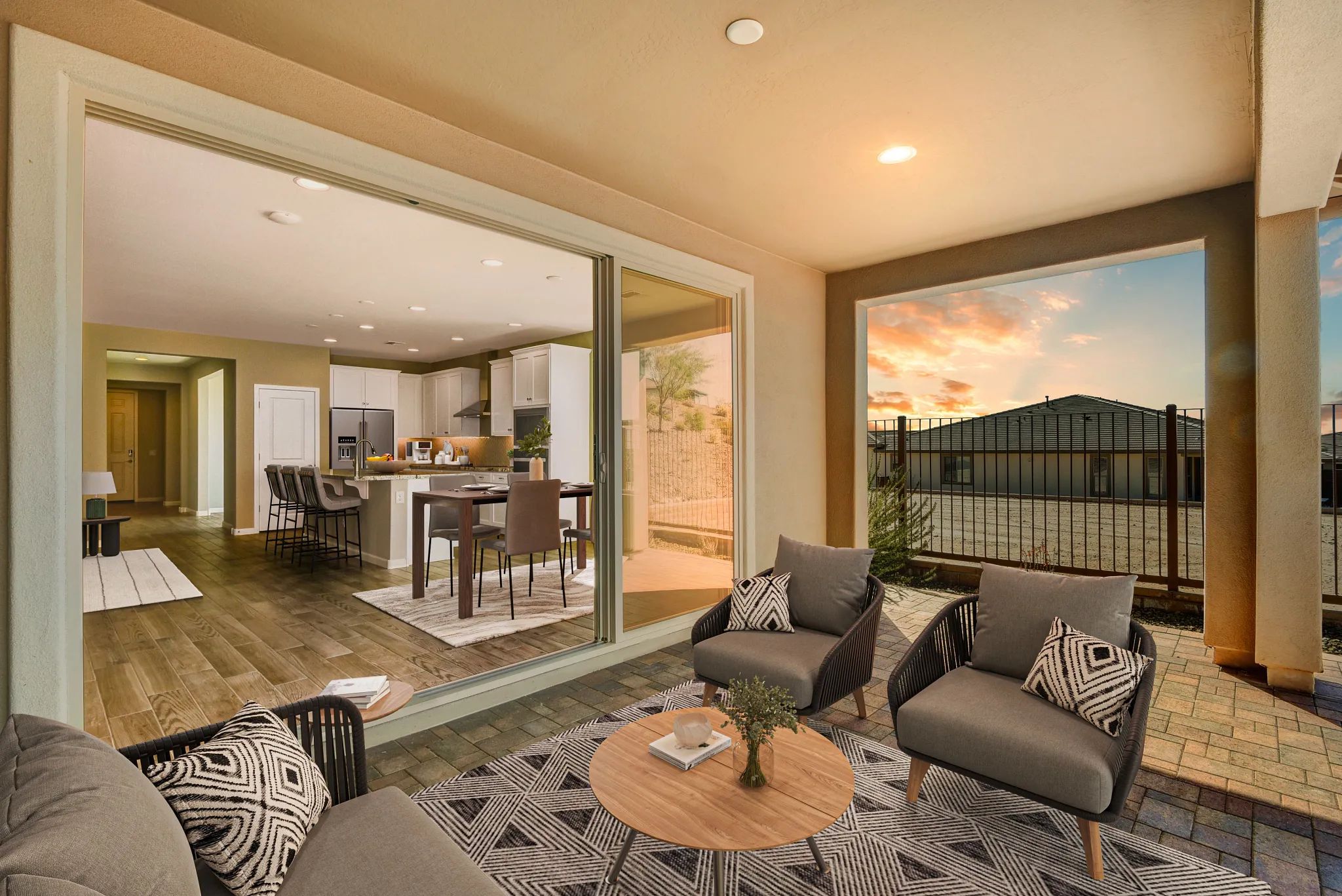 Virtually Staged Wickenburg Flourish HS 1862 Patio