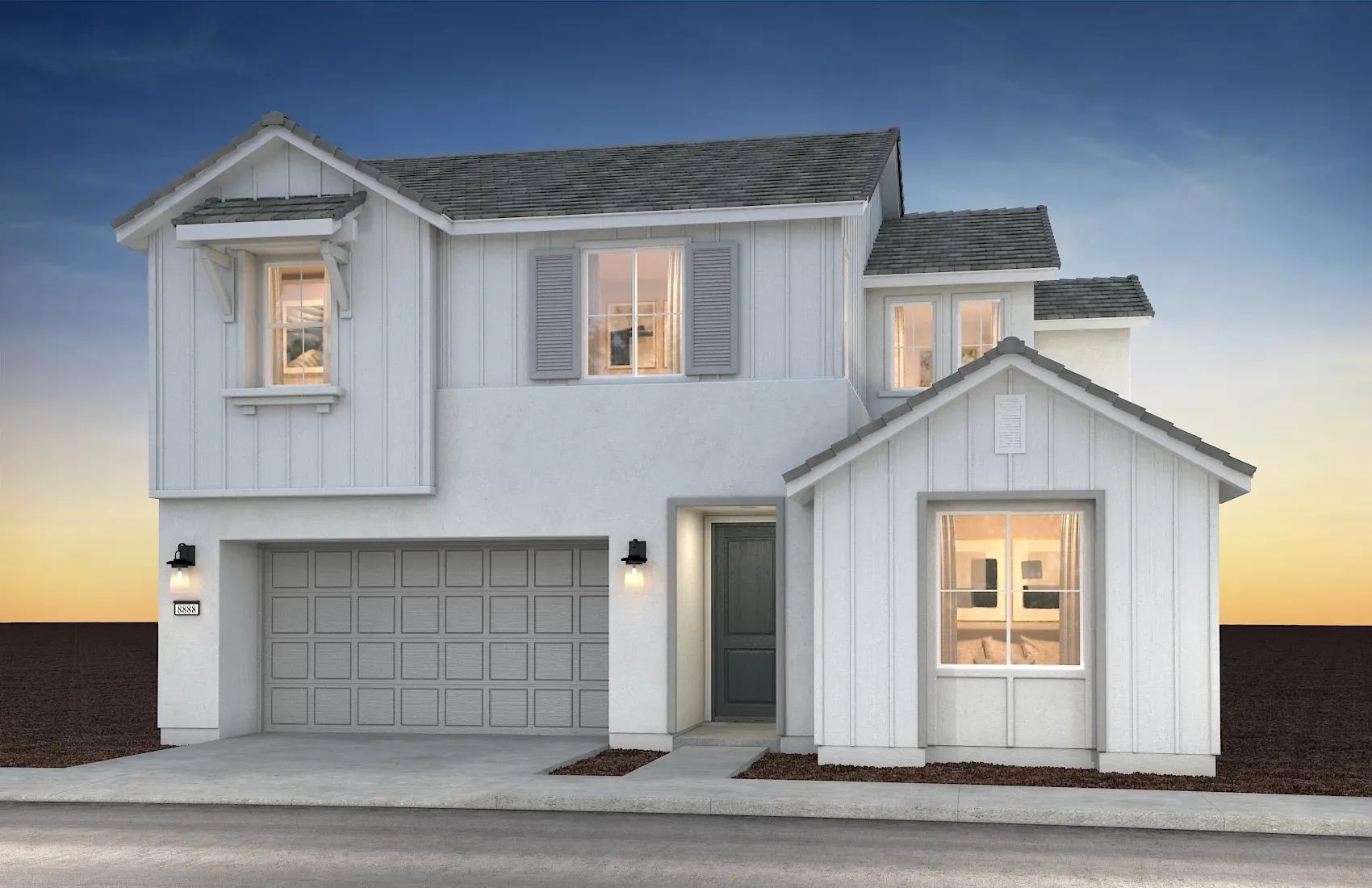 Opal at Mountain House Plan 1D Rendering