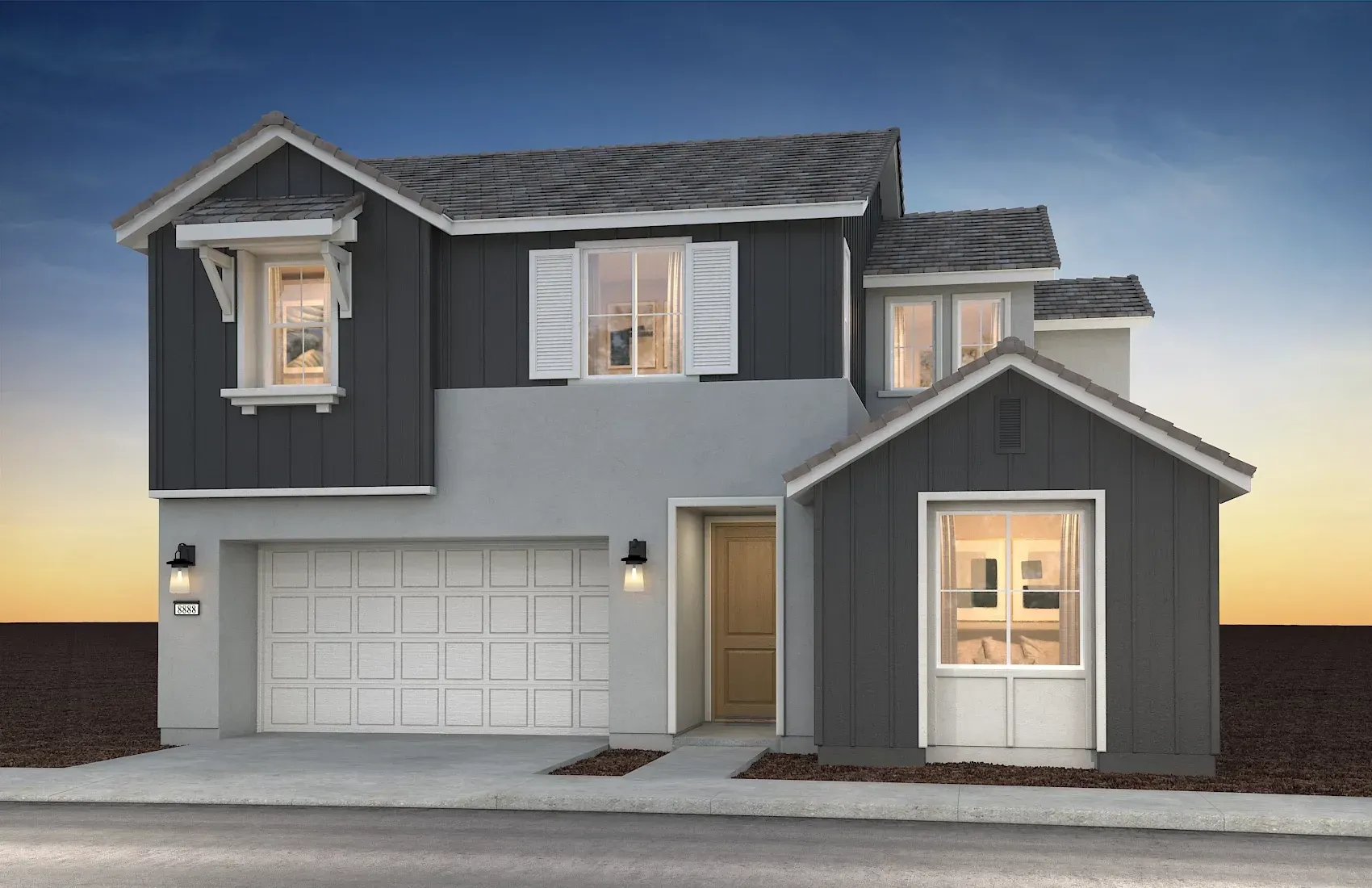 Opal at Mountain House Plan 1D Rendering