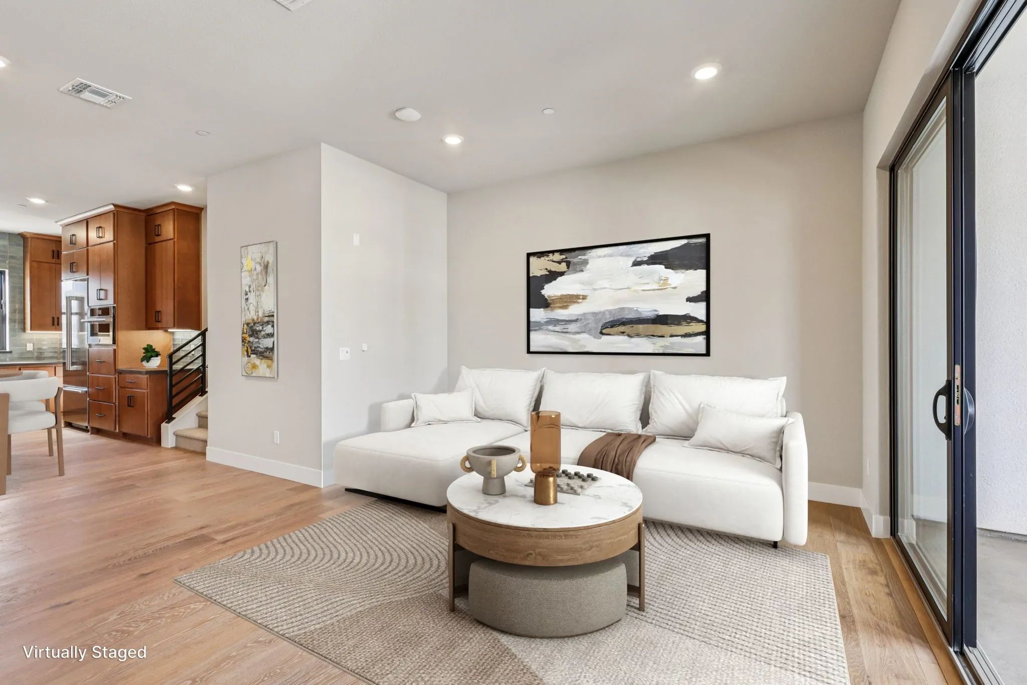 Rooftops Homesite 602 Great Room Virtually Staged
