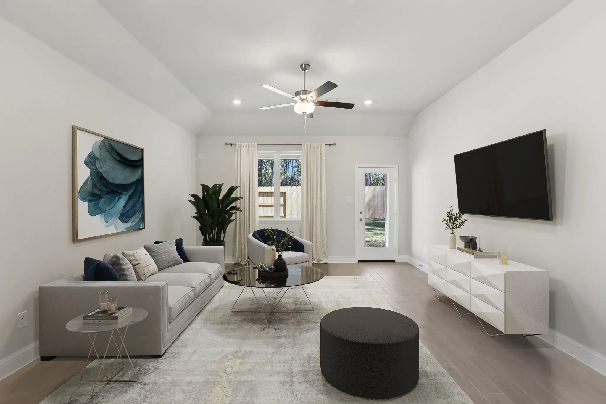 Homesite 1104 Great Room - Staged