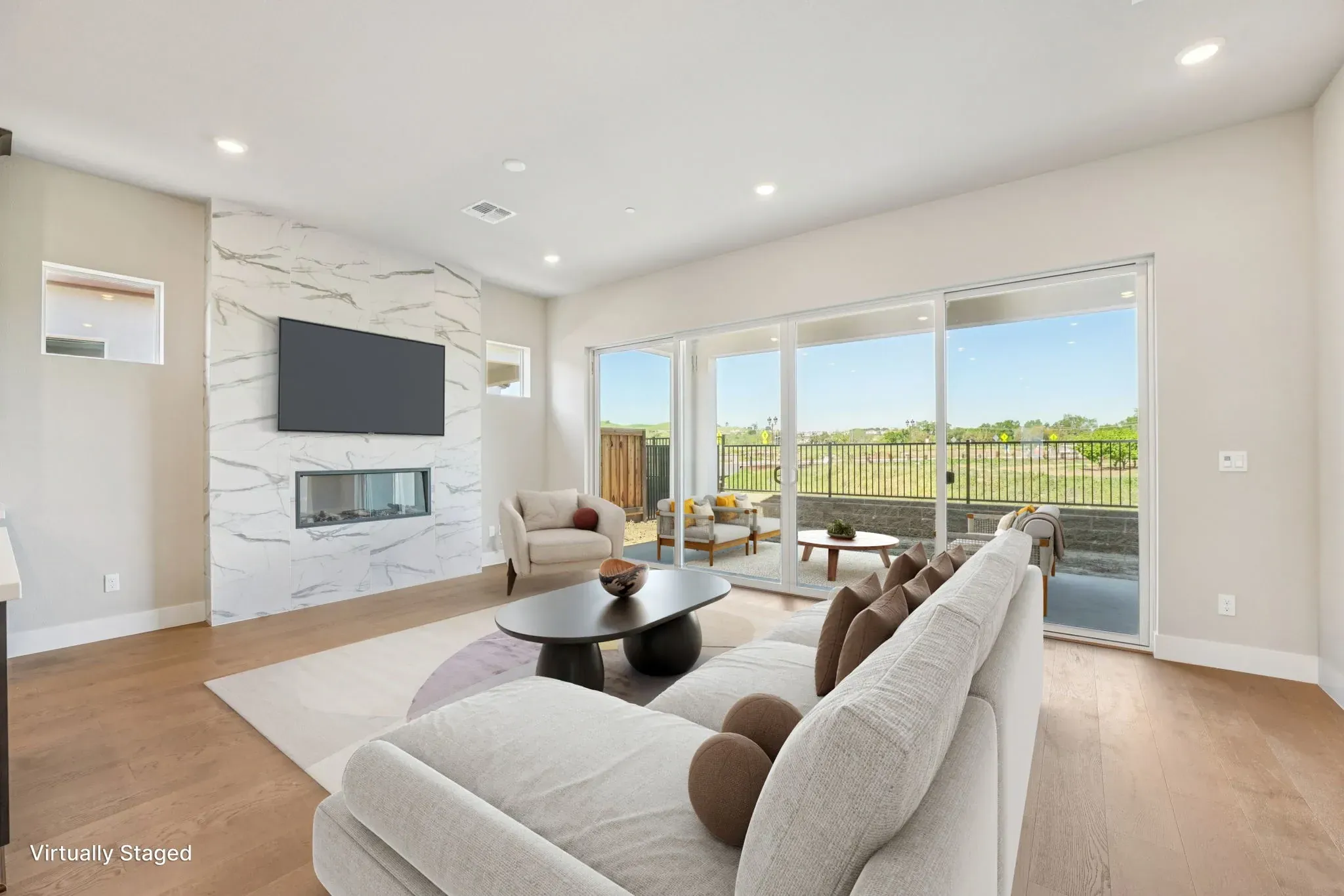 The Meadows Homesite 3 Living Room Virtually Stage