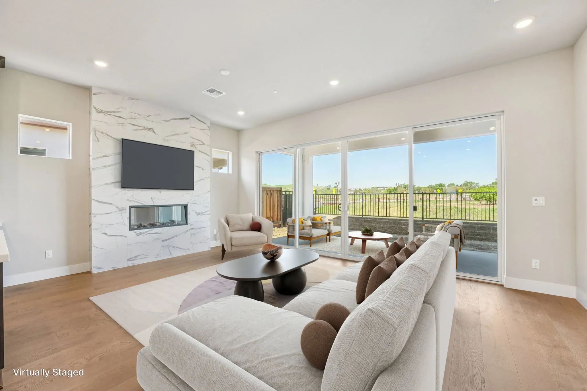 The Meadows Homesite 3 Living Room Virtually Stage