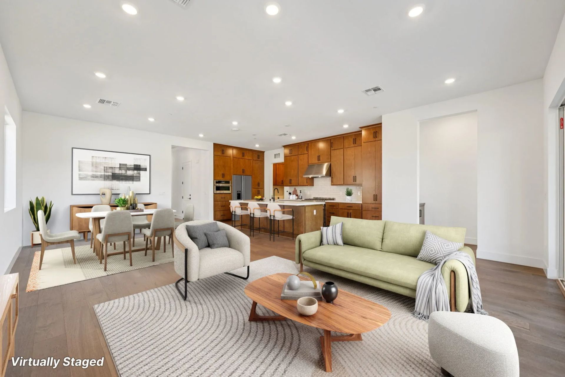 The Meadows Homesite 4 Great Room Virtually Staged
