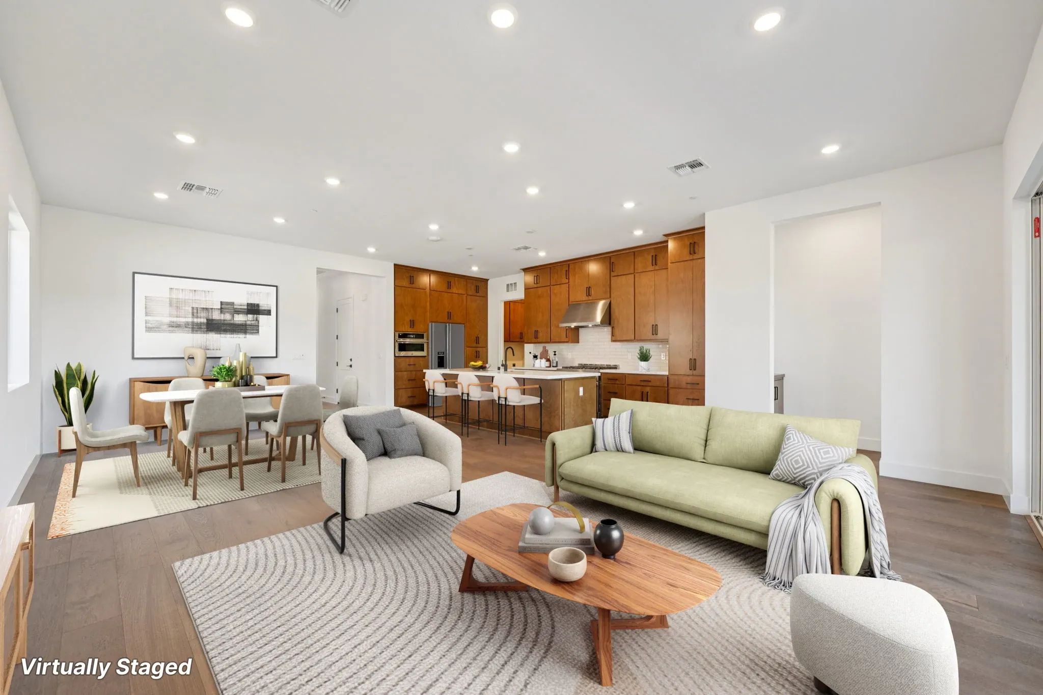 The Meadows Homesite 4 Great Room Virtually Staged