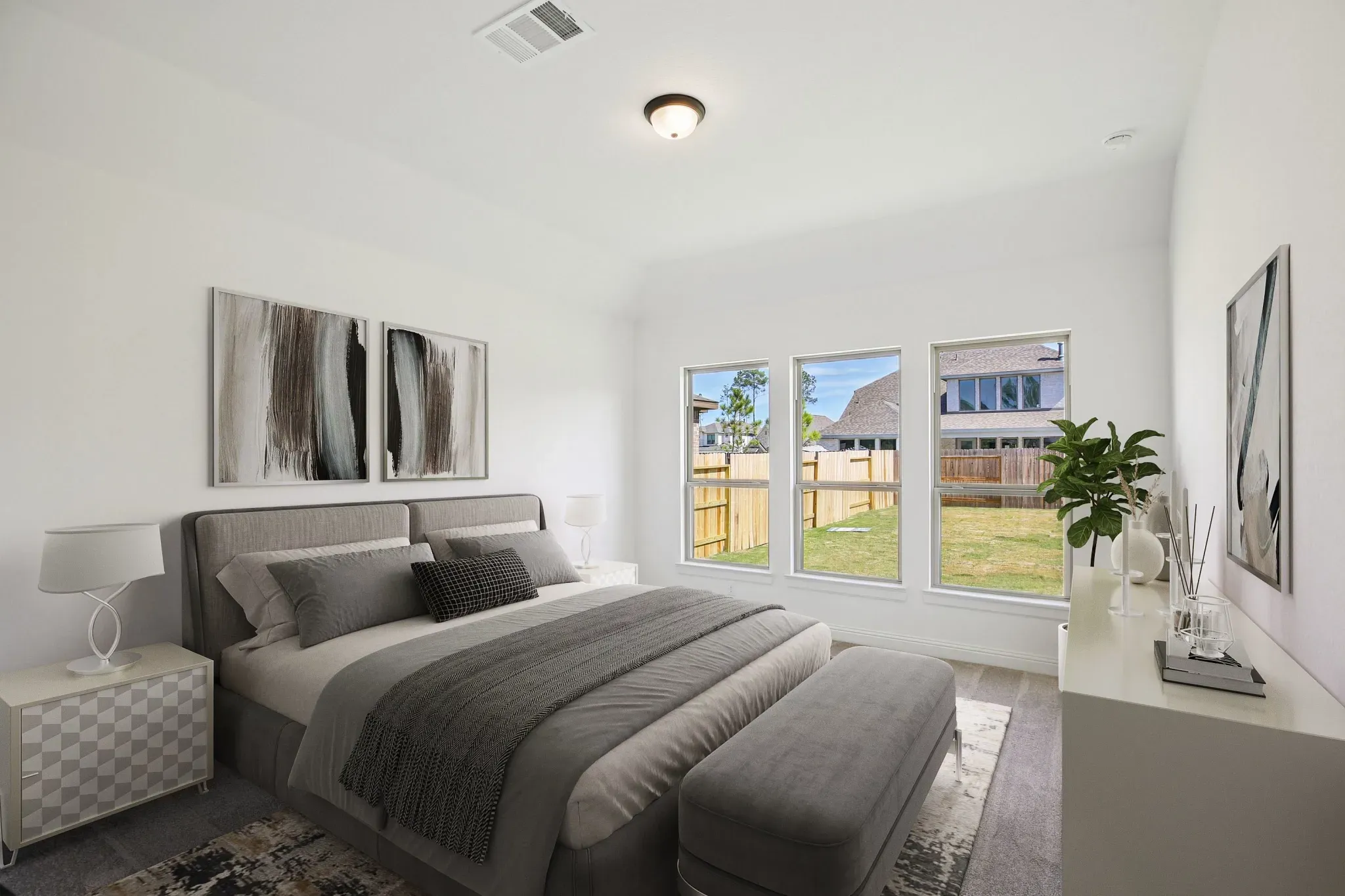 Plan 4019 Primary Bed - Staged