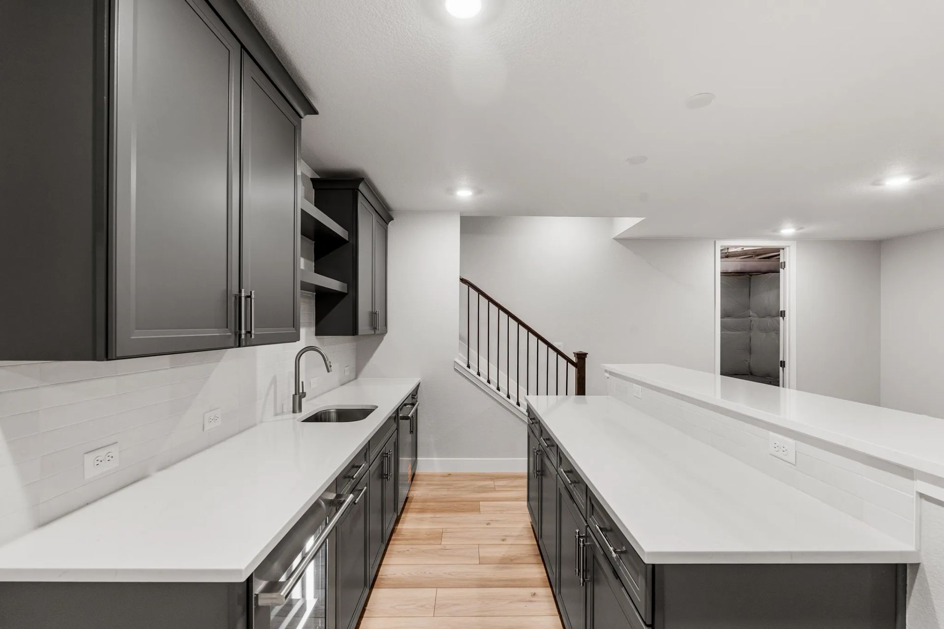 Homesite 3703 Finished Basement Wet Bar