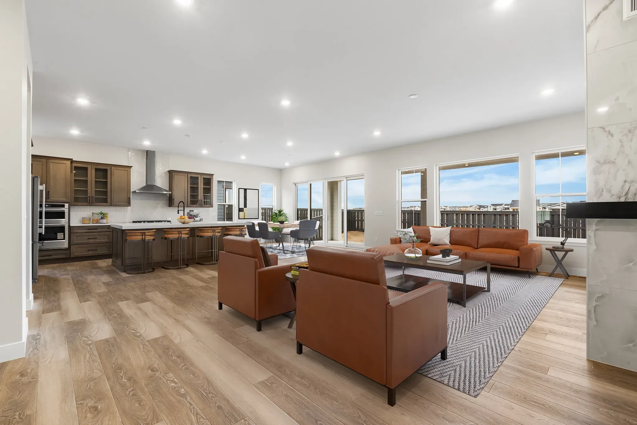 Willowbend Great Room, Kitchen + Dining - Virtuall