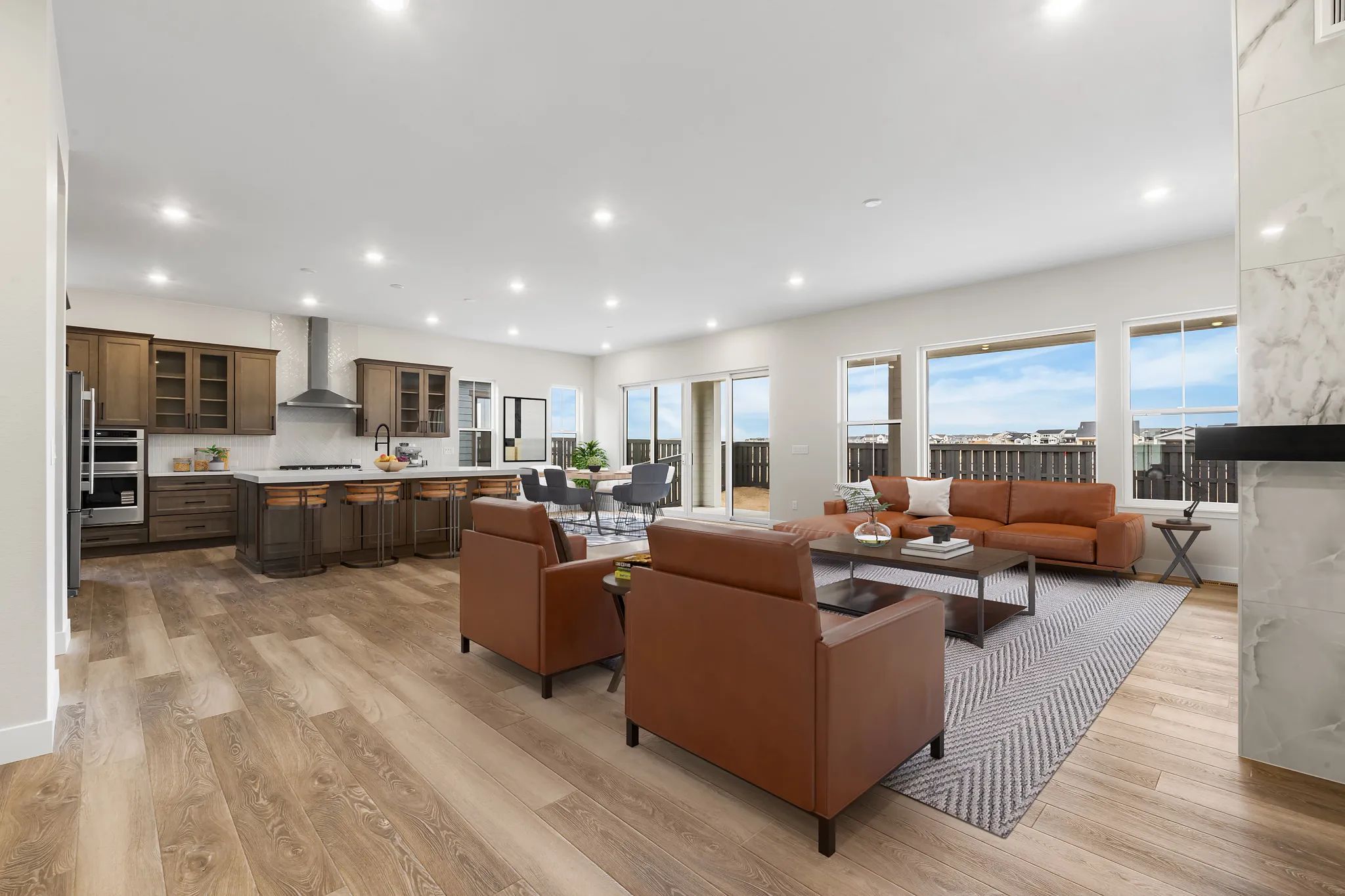 Willowbend Great Room, Kitchen + Dining - Virtuall