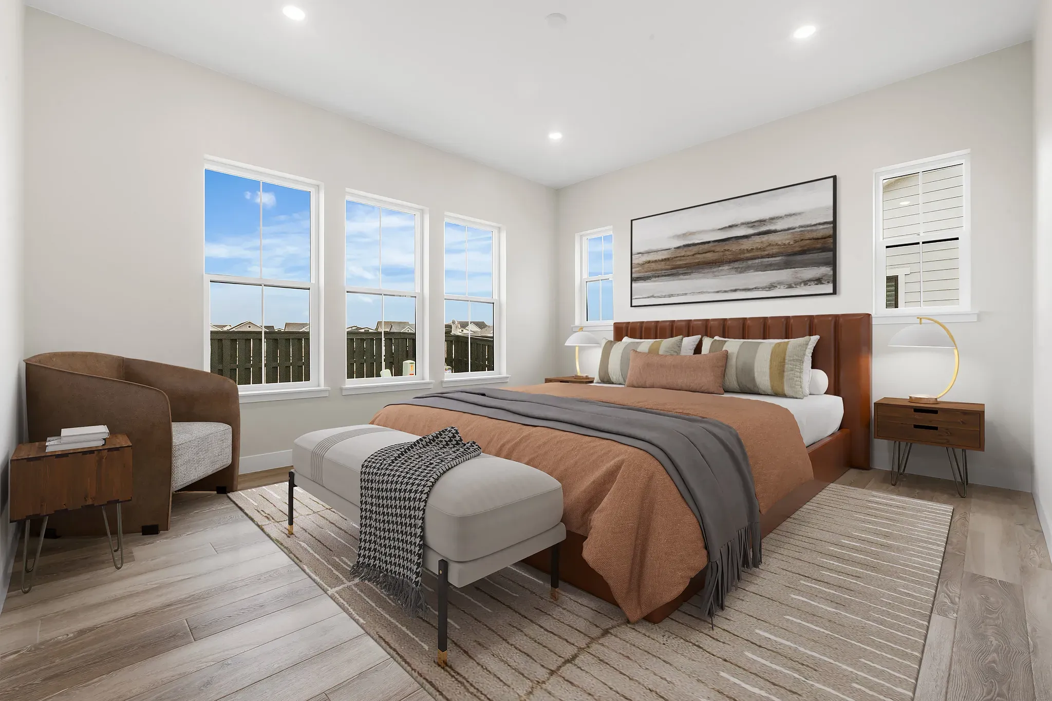 Willowbend Primary Bedroom - Virtually Staged