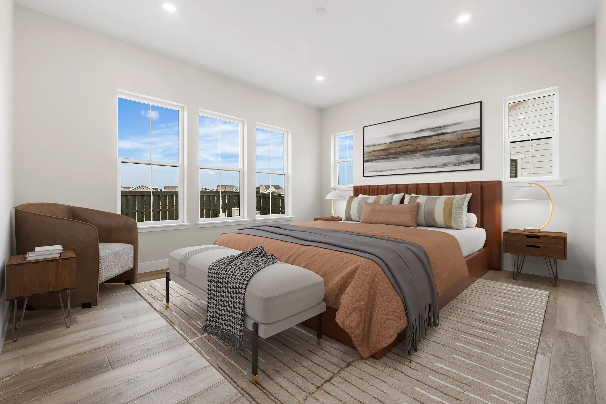 Willowbend Primary Bedroom - Virtually Staged