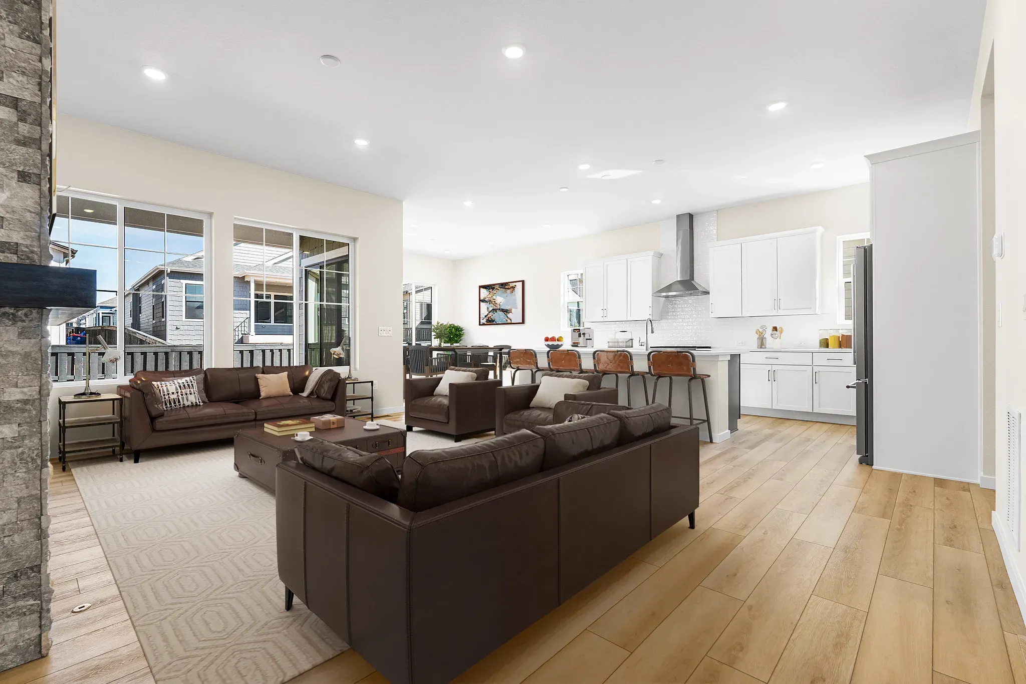 Homesite 70 Great Room, Kitchen + Dining - Virtual
