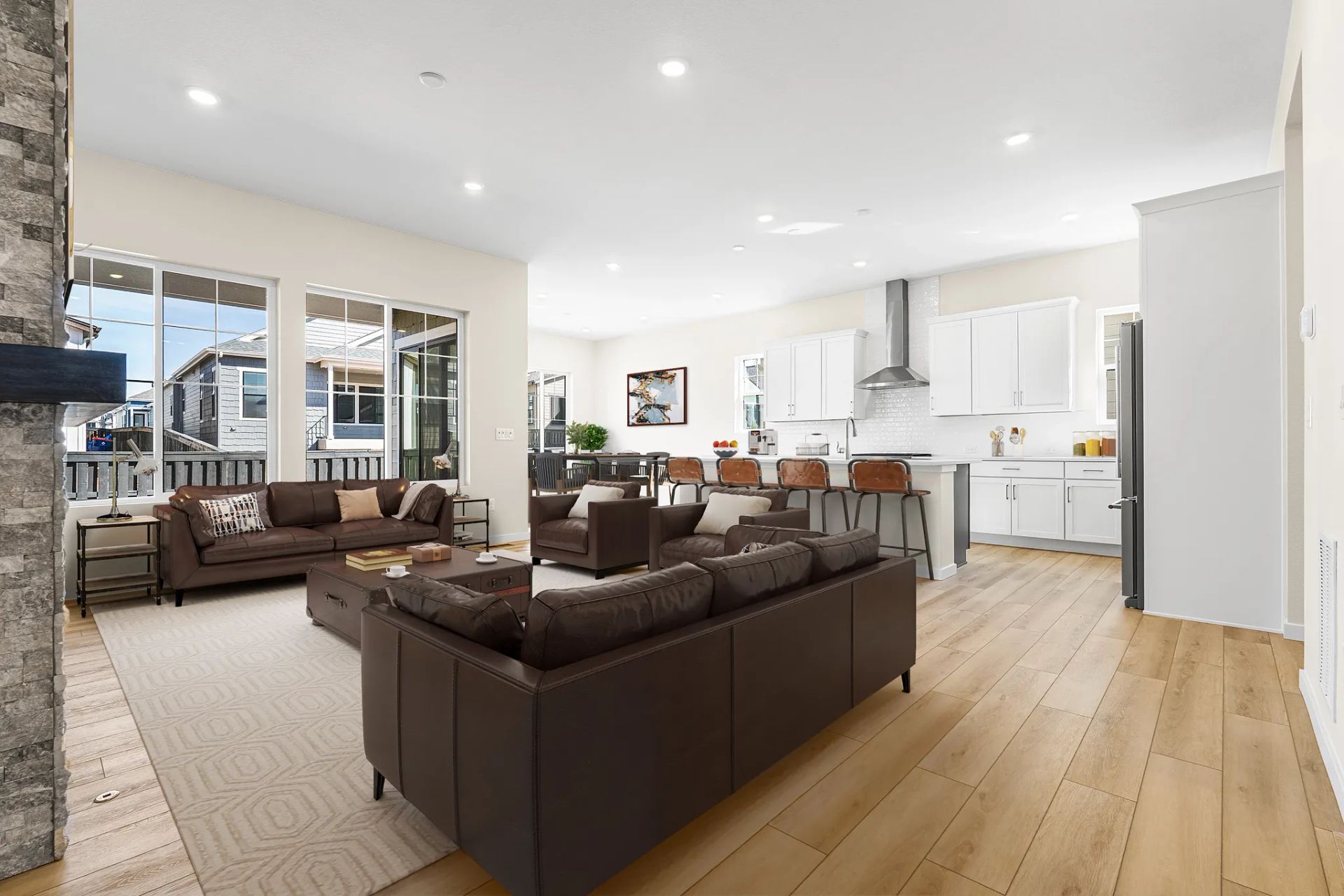 Homesite 70 Great Room, Kitchen + Dining - Virtual