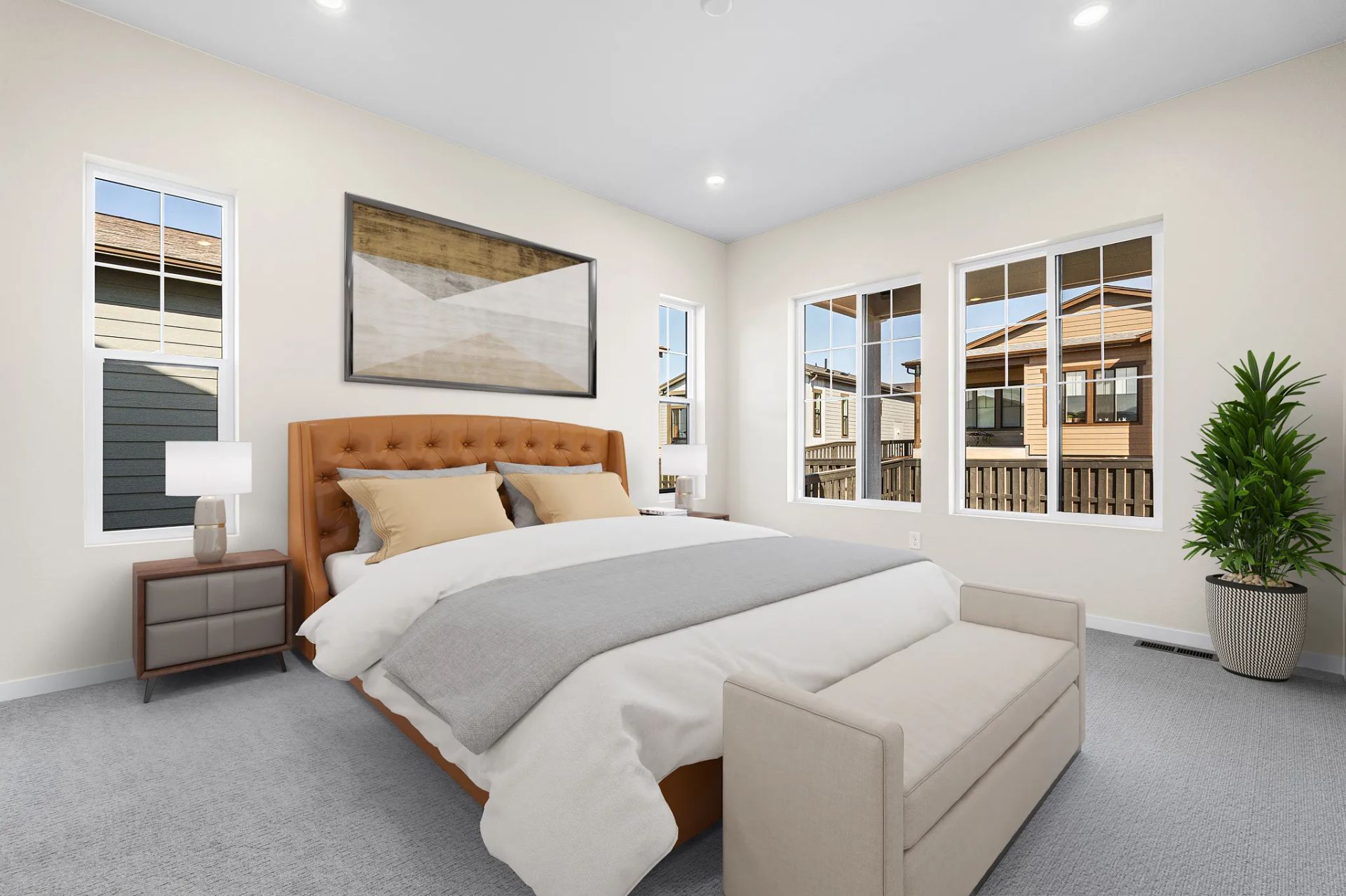 Homesite 70 Primary Bedroom - Virtually Staged