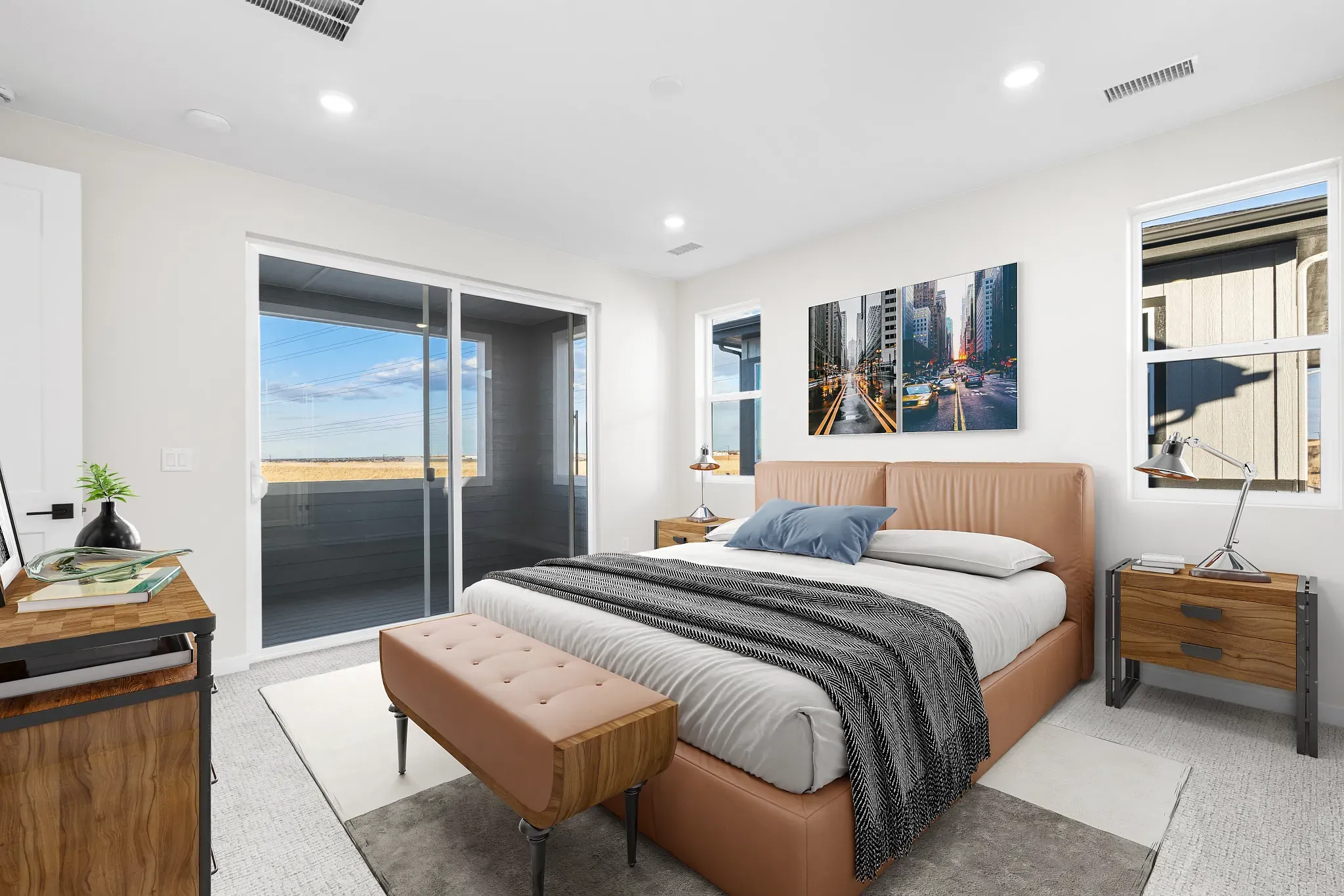Homesite 46 Primary Bedroom - Virtually Staged