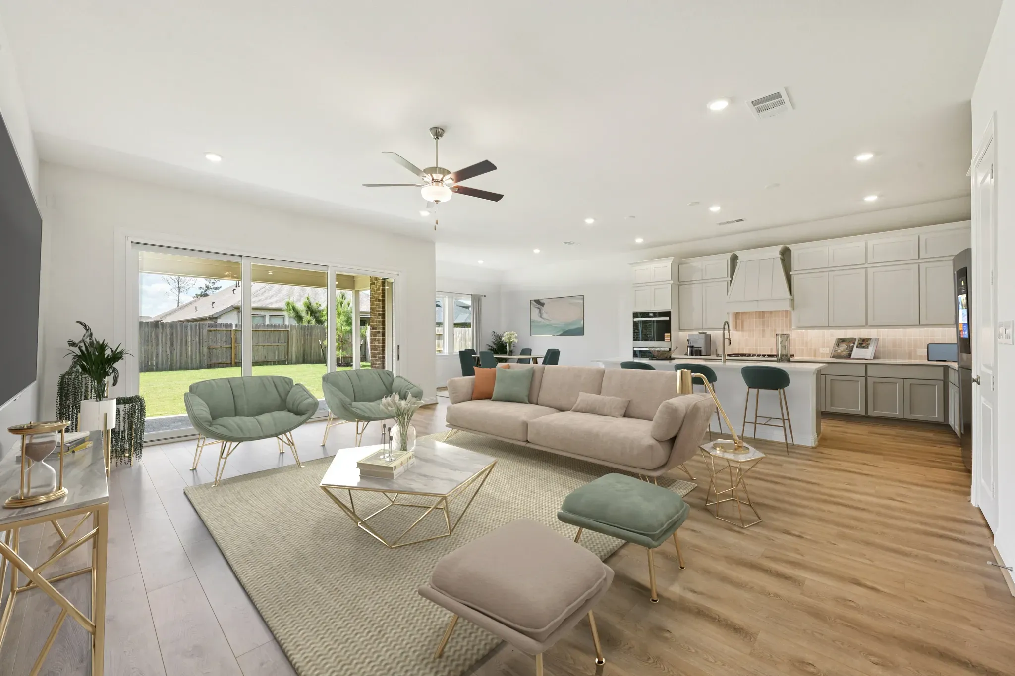 Homesite 5208 Great Room - Staged