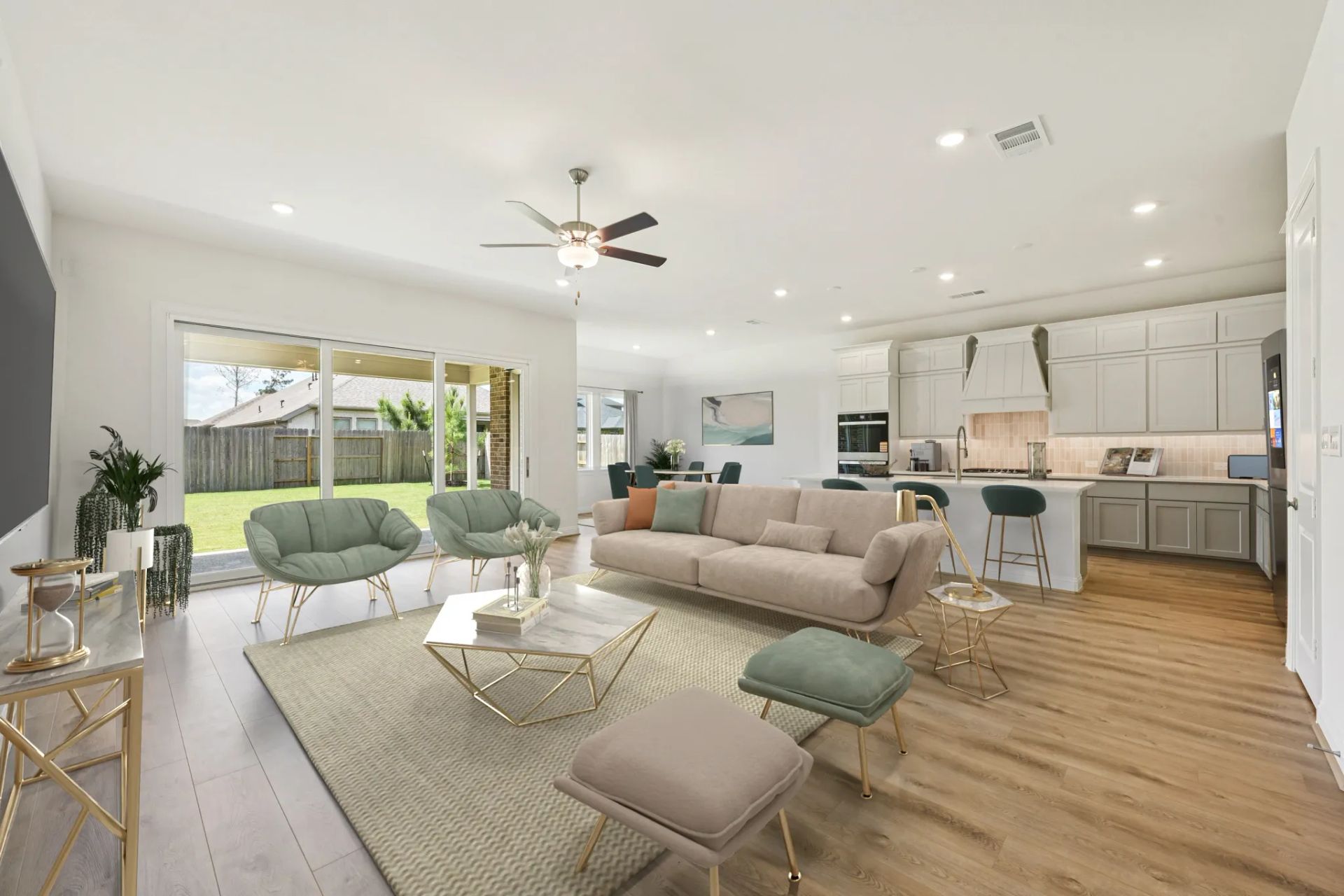 Homesite 5208 Great Room - Staged