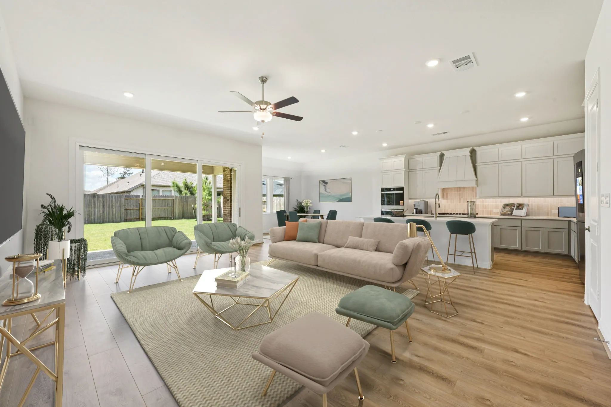 Homesite 5208 Great Room - Staged
