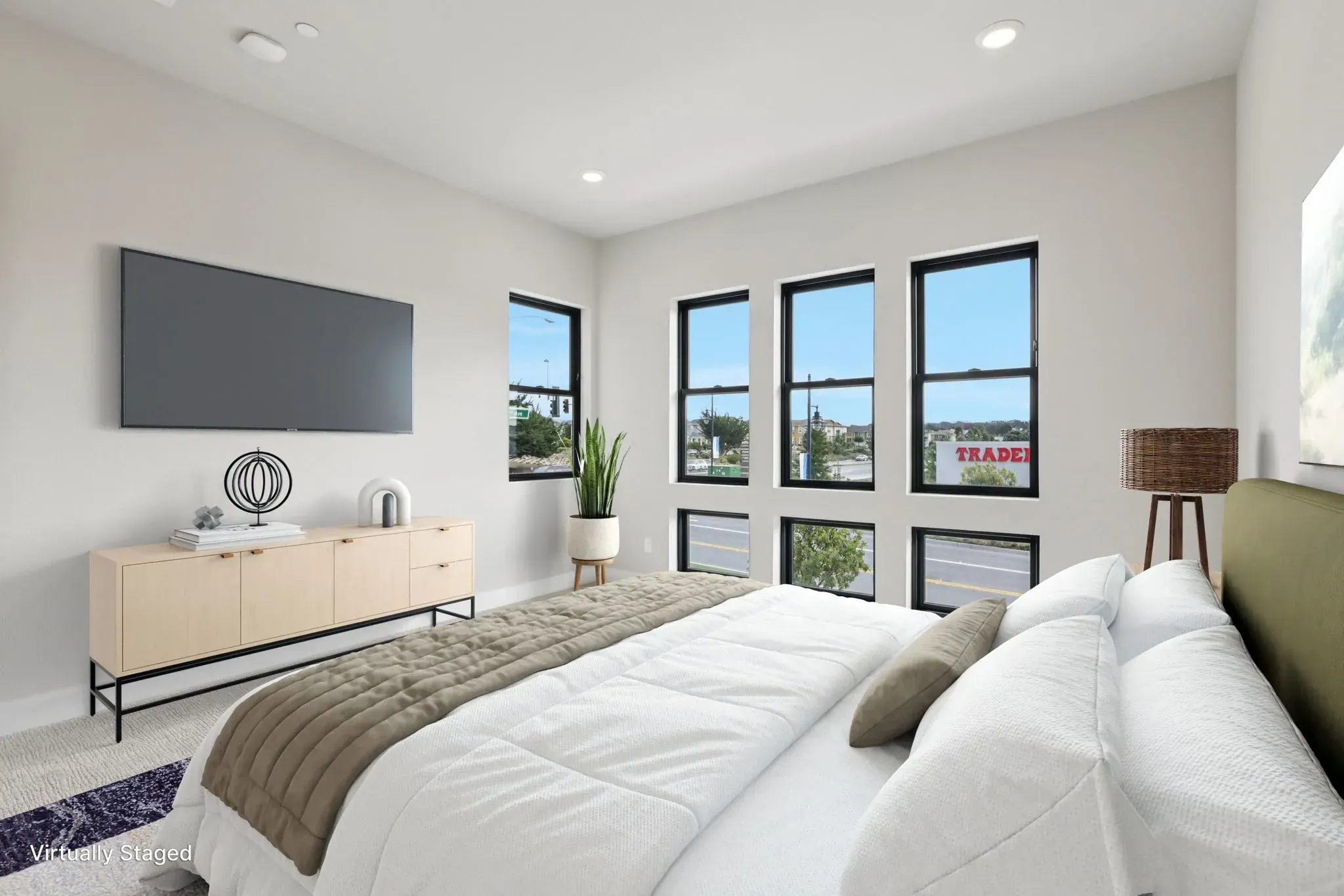 Rooftops Lot 405 Primary Bedroom Virtually Staged