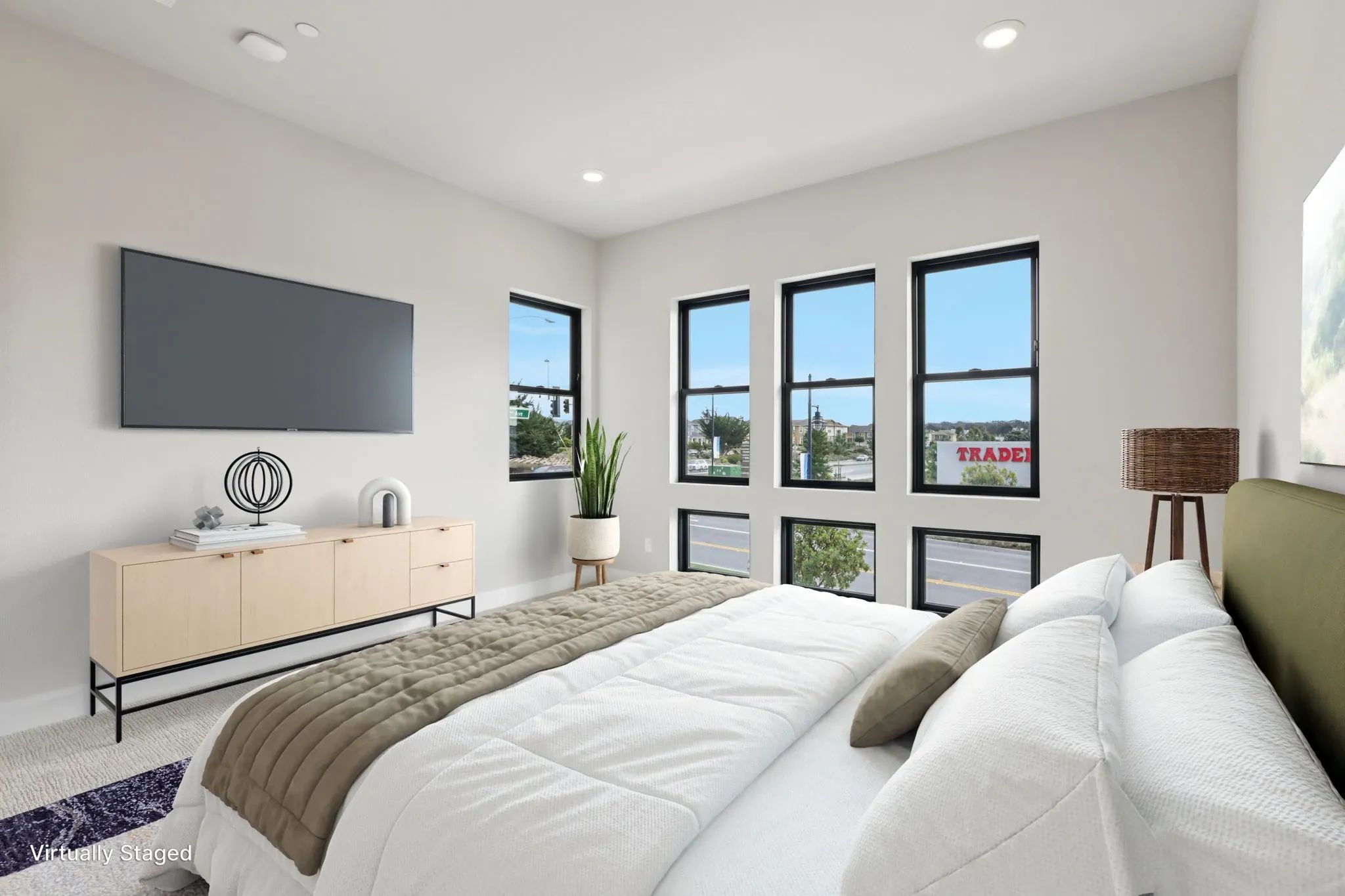 Rooftops Lot 405 Primary Bedroom Virtually Staged
