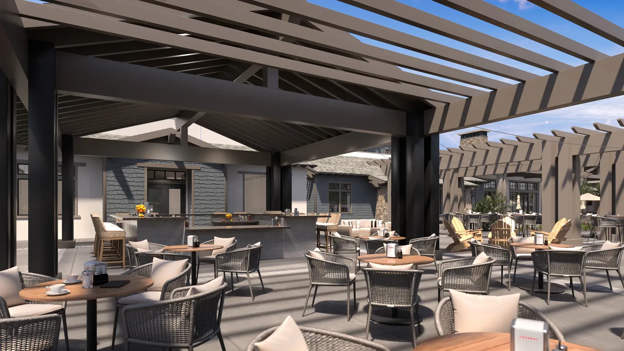 Coming Soon, Outdoor Patio of the Place to Nosh &