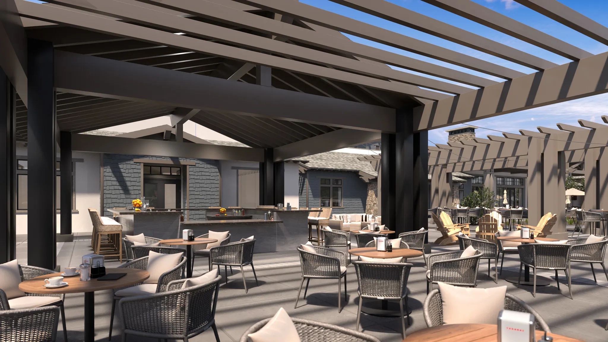 Coming Soon, Outdoor Patio of the Place to Nosh &