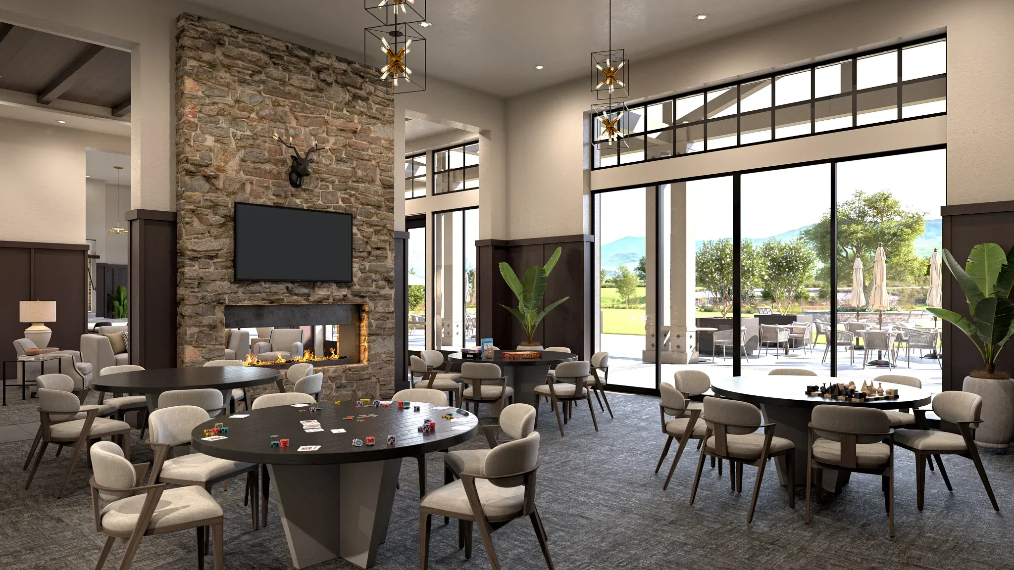 Coming Soon, Suits & Tiles Card Room Rendering