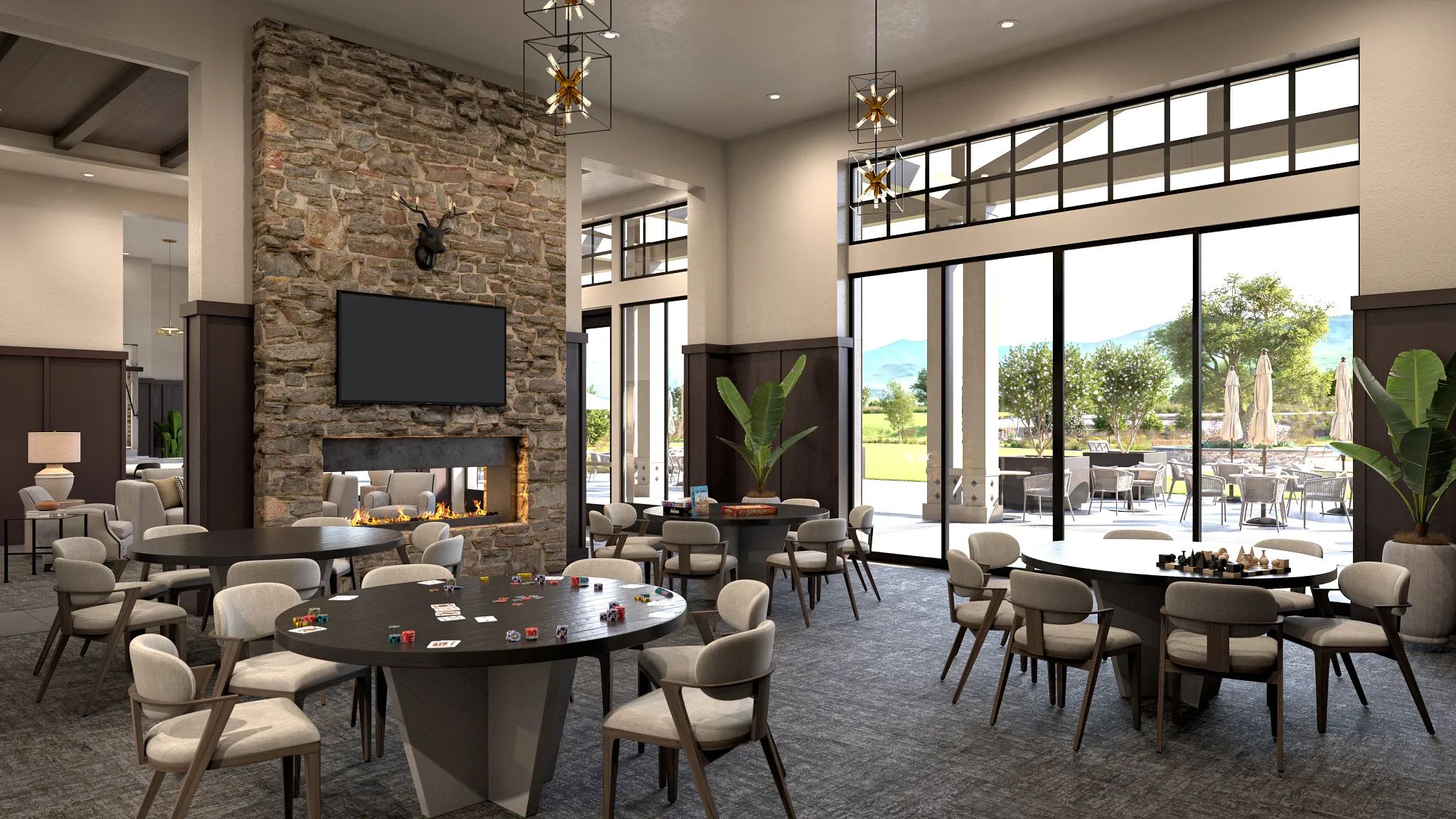 Coming Soon, Suits & Tiles Card Room Rendering